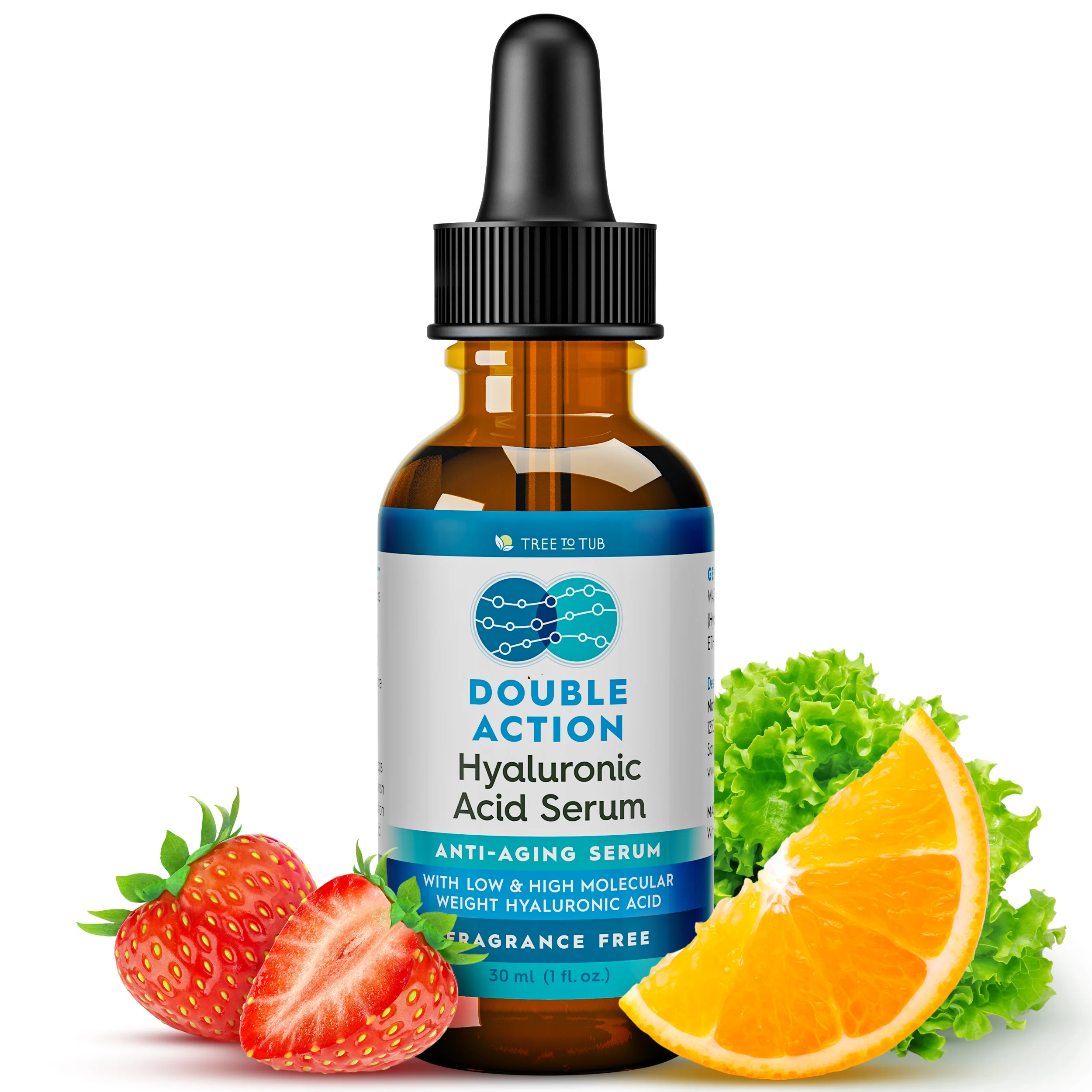 High-Quality Tree To Tub Dual Action Deep Hydrating Hyaluronic Acid Serum for Face High-End