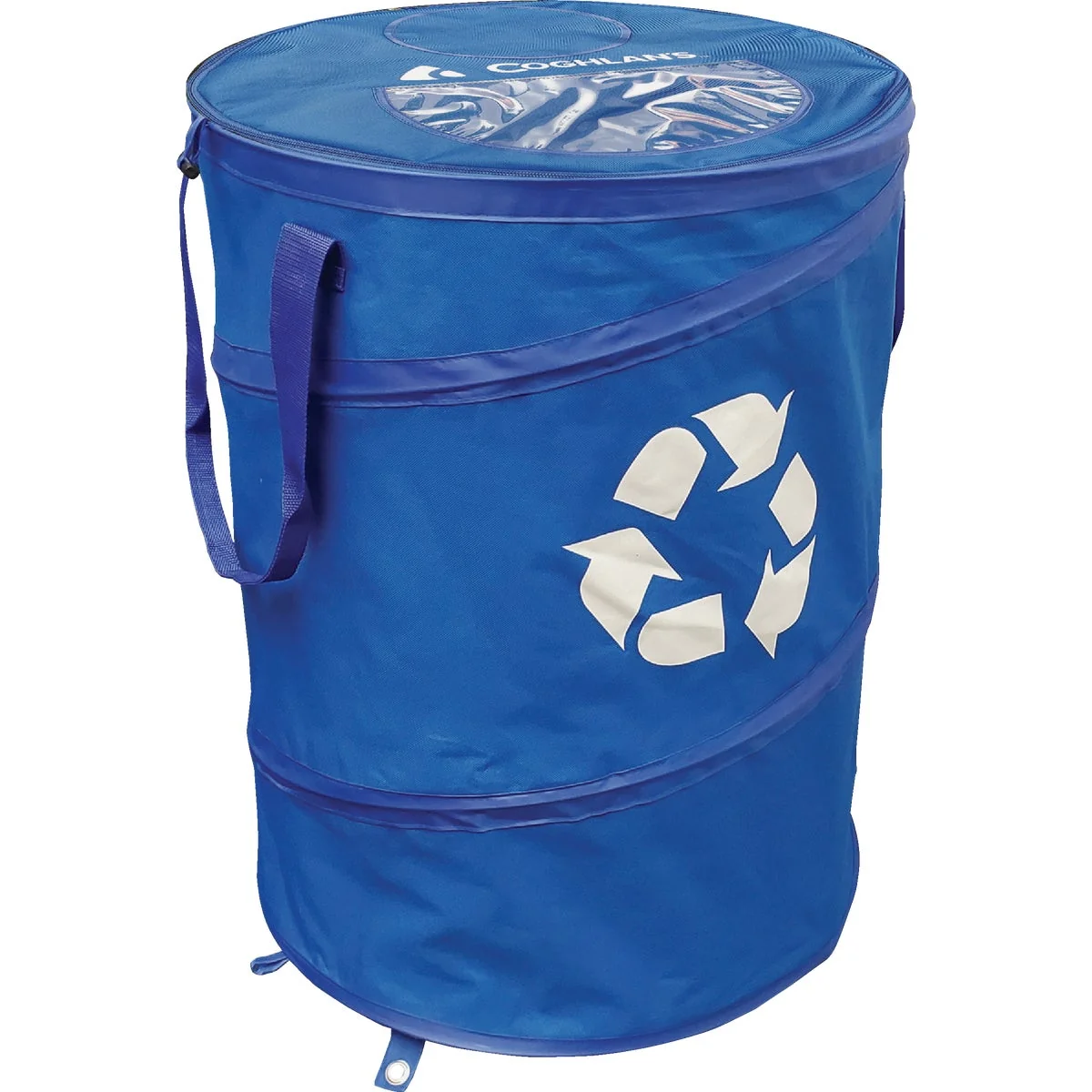 Exceptional Coghlans 29.5 Gal. Deluxe Pop-Up Recycle Bin Green