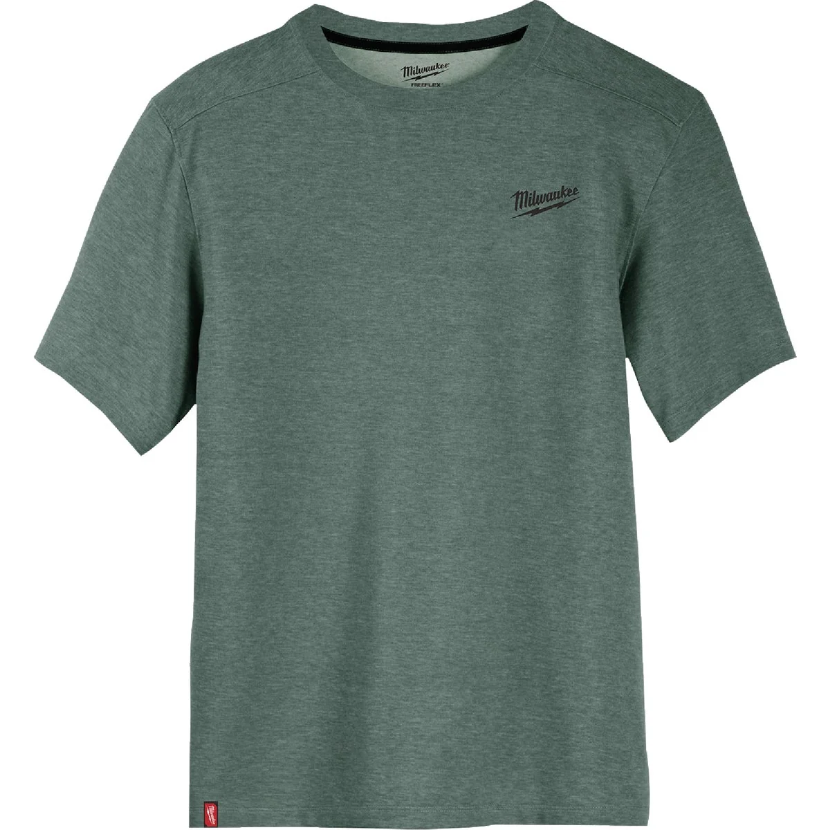 Selected Milwaukee FLEX Men's Large Green Short Sleeve Hybrid Work T-Shirt Soft