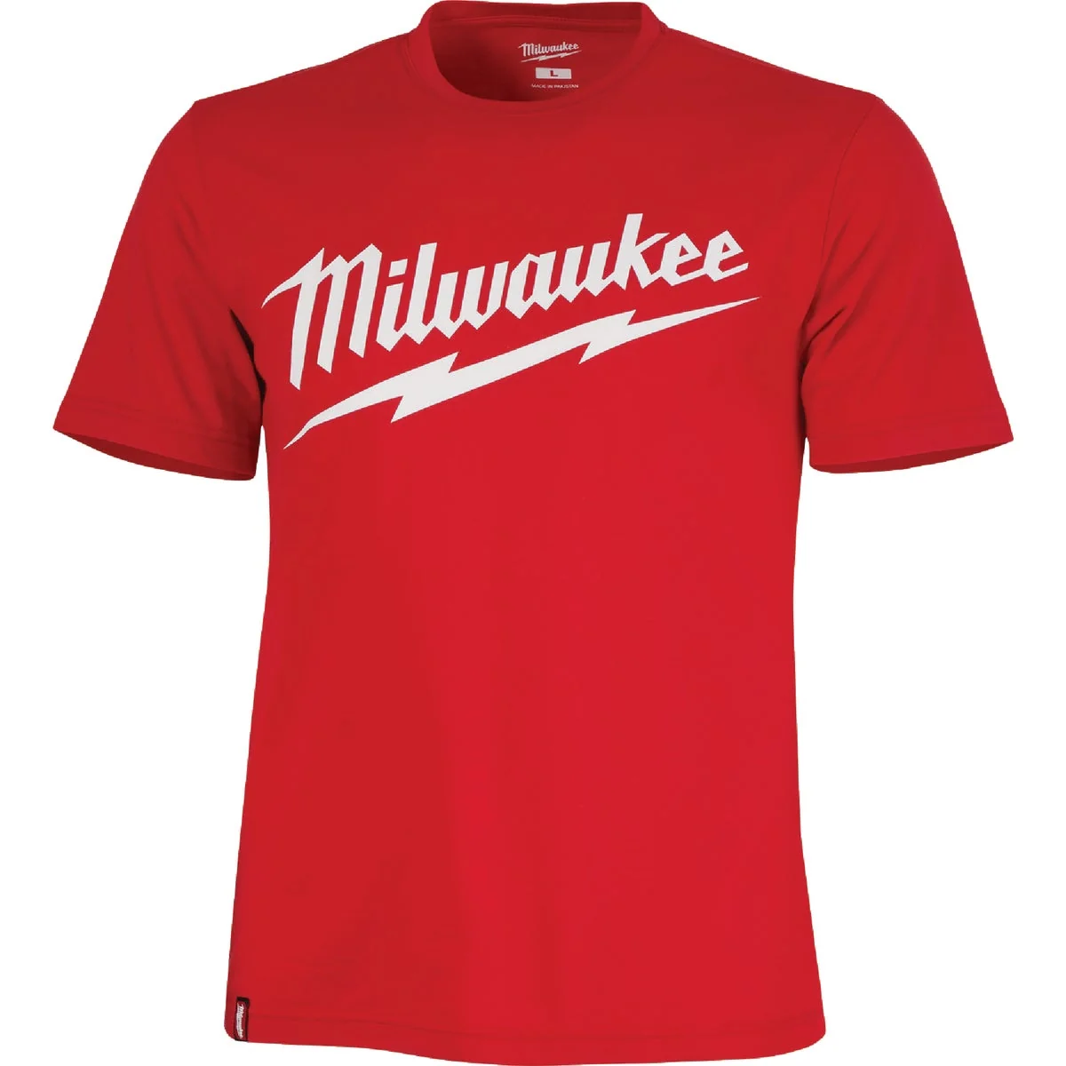 Long-Lasting Milwaukee 2XL Red Short Sleeve Men's Heavy-Duty T-Shirt Green