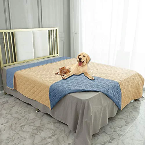 Fine Ameritex Waterproof Dog Bed Cover – Reversible Furniture Protector Convenient