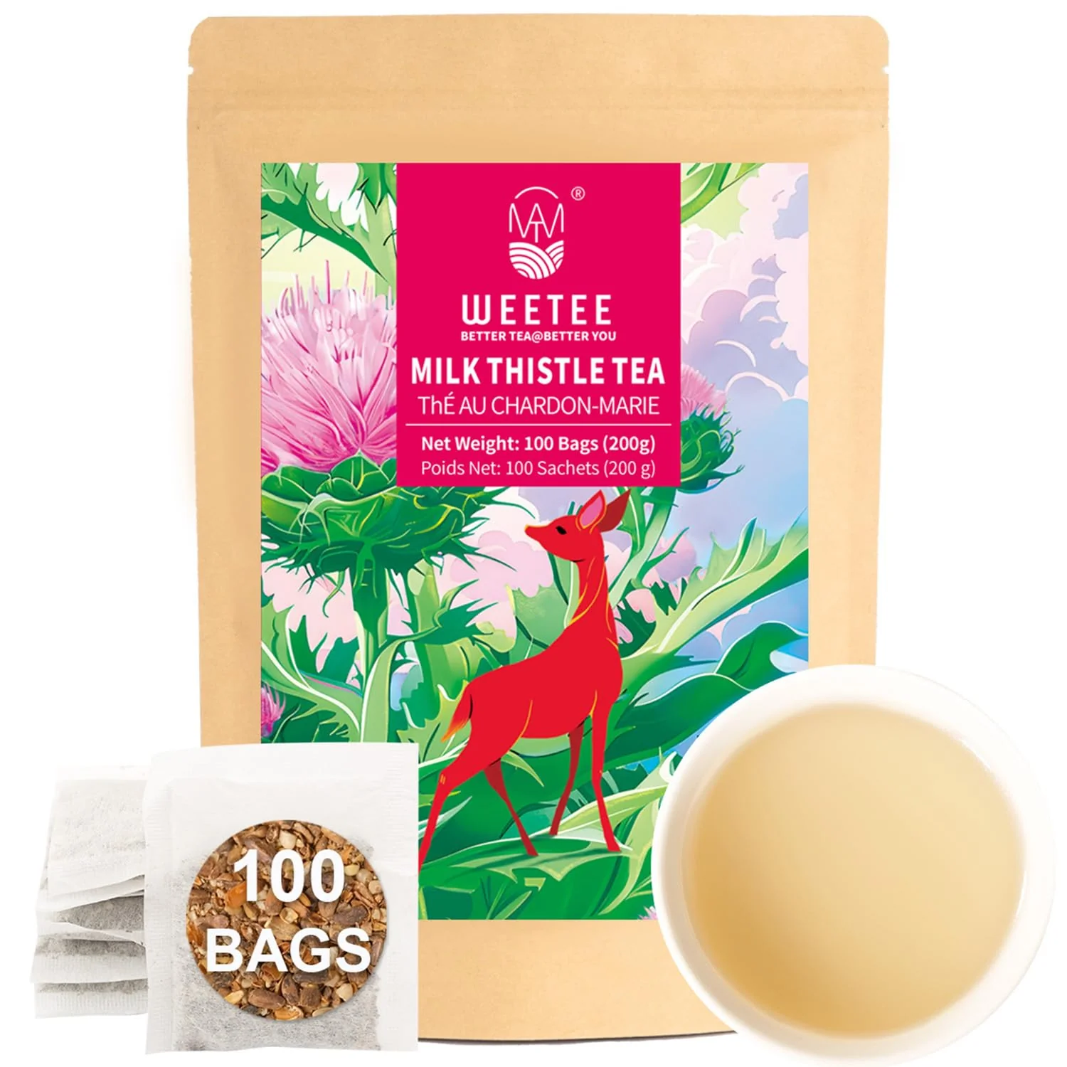 Comfortable Pure Milk Thistle Tea Bags Healthy