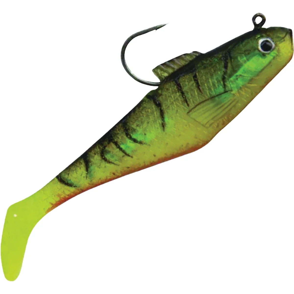Exclusive Berkley PowerBait 2 In. Firetiger Pre-Rigged Swim Shad Lure 5-Pack Traditional