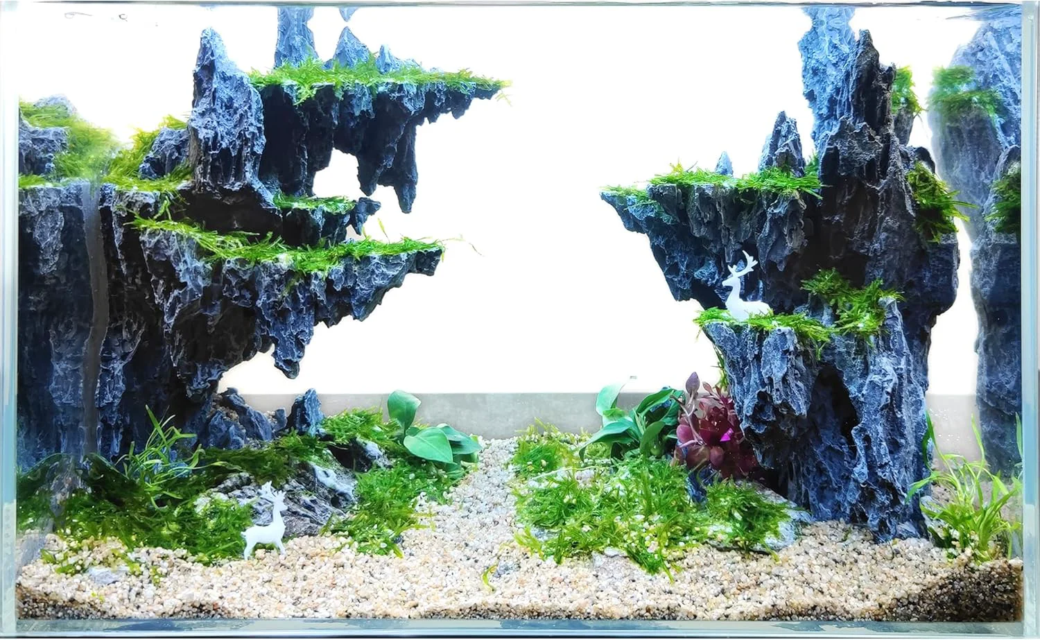 Pure Fish Tank Decor Rocks.Aquarium Decoration Model.Easy and Quick Solution for Aquascaping. Sky City Fine