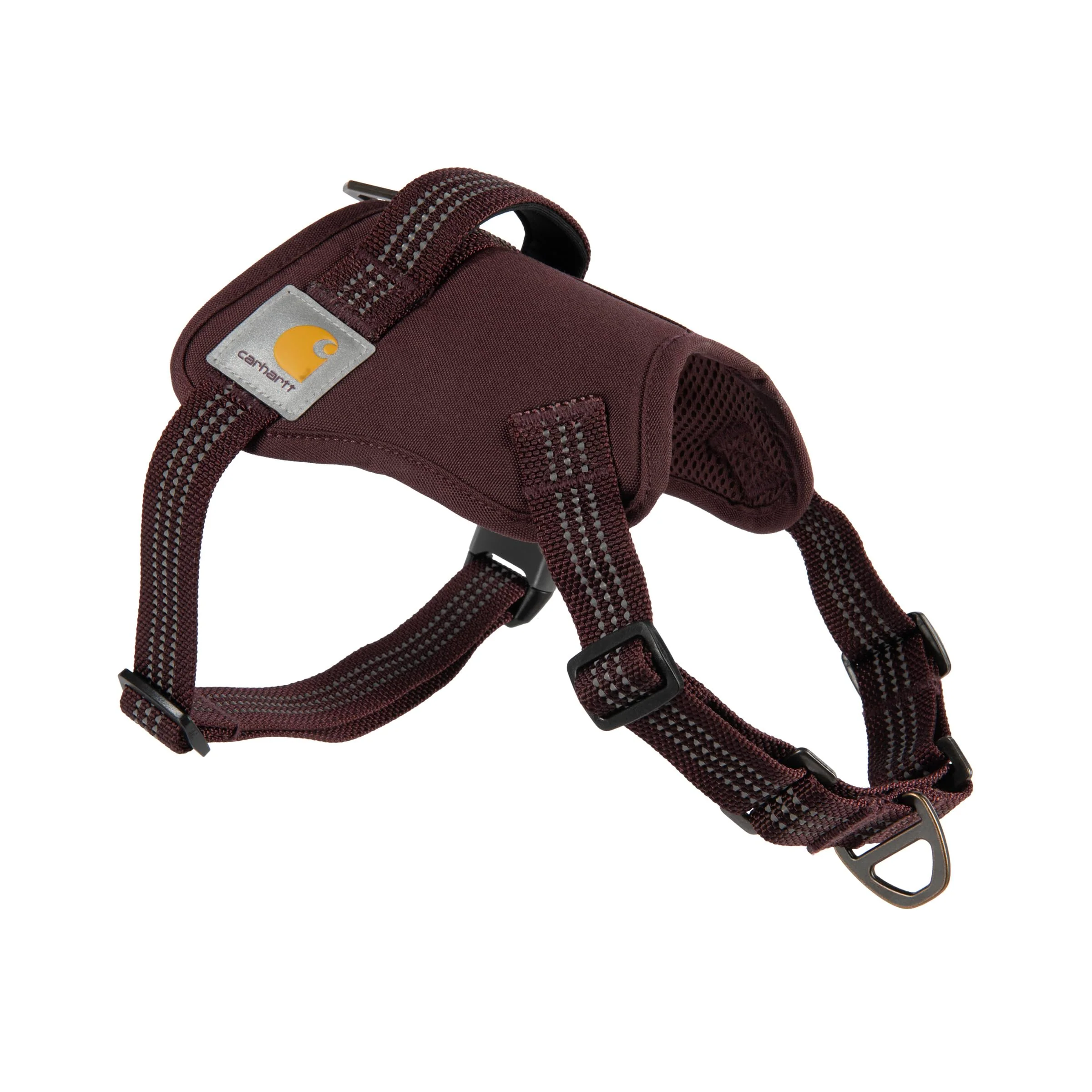Lightweight Carhartt Nylon Duck No Pull Dog Harness – Fully Adjustable Reflective Deep Wine Practical