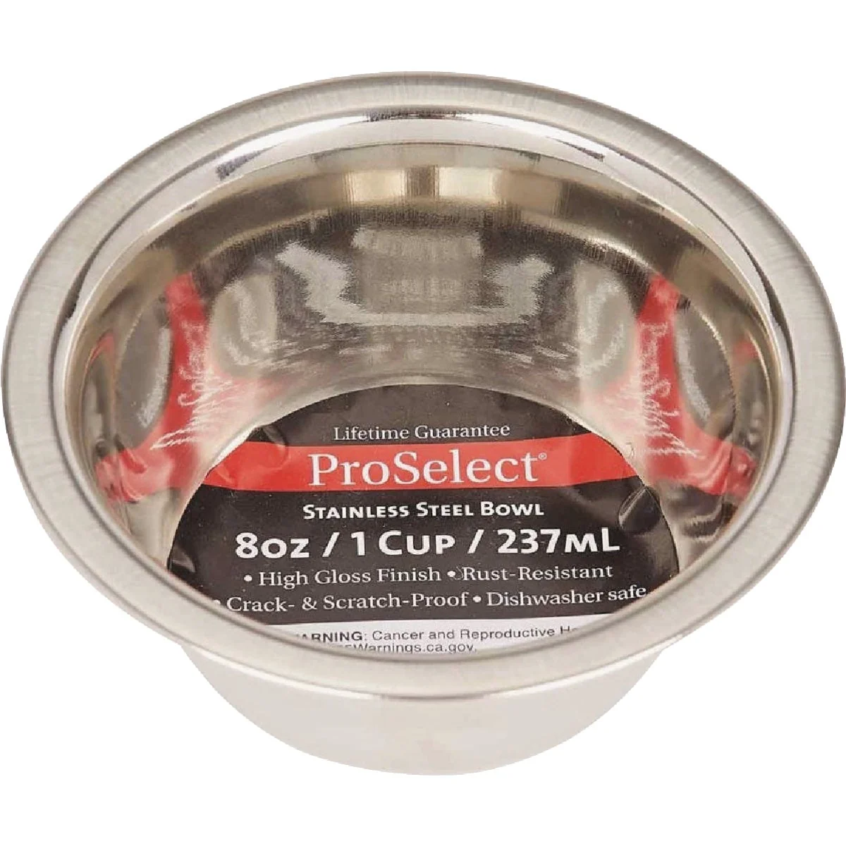 Easy-to-Use Boss Pet ProSelect 8 Oz. Heavy Stainless Steel Mirror Finish Dog Bowl Elegant