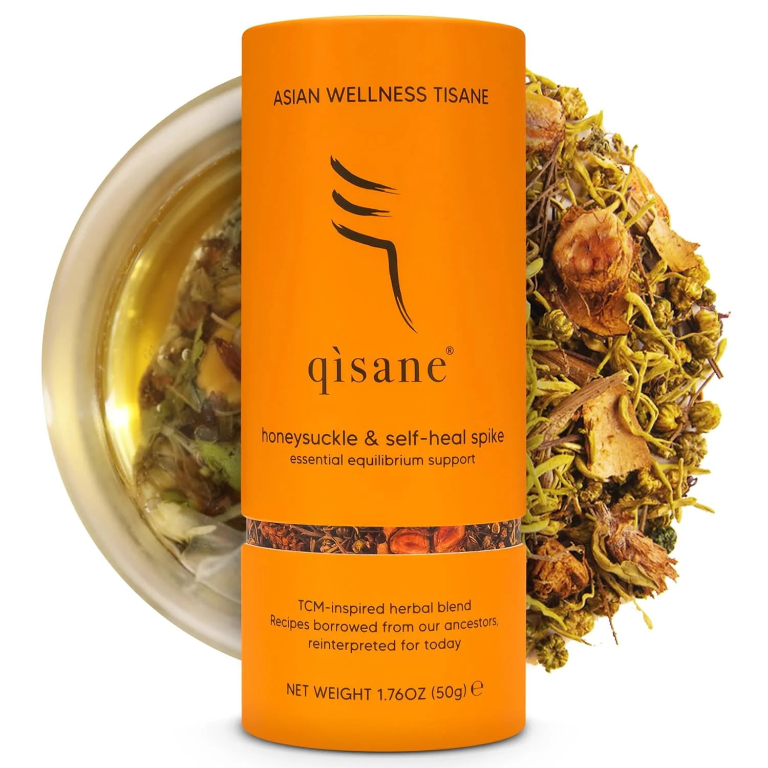 Certified qìsane Honeysuckle Tea with Chinese Medicinal Plants - Dried Honeysuckle Flowers Self Heal Spike User-Friendly
