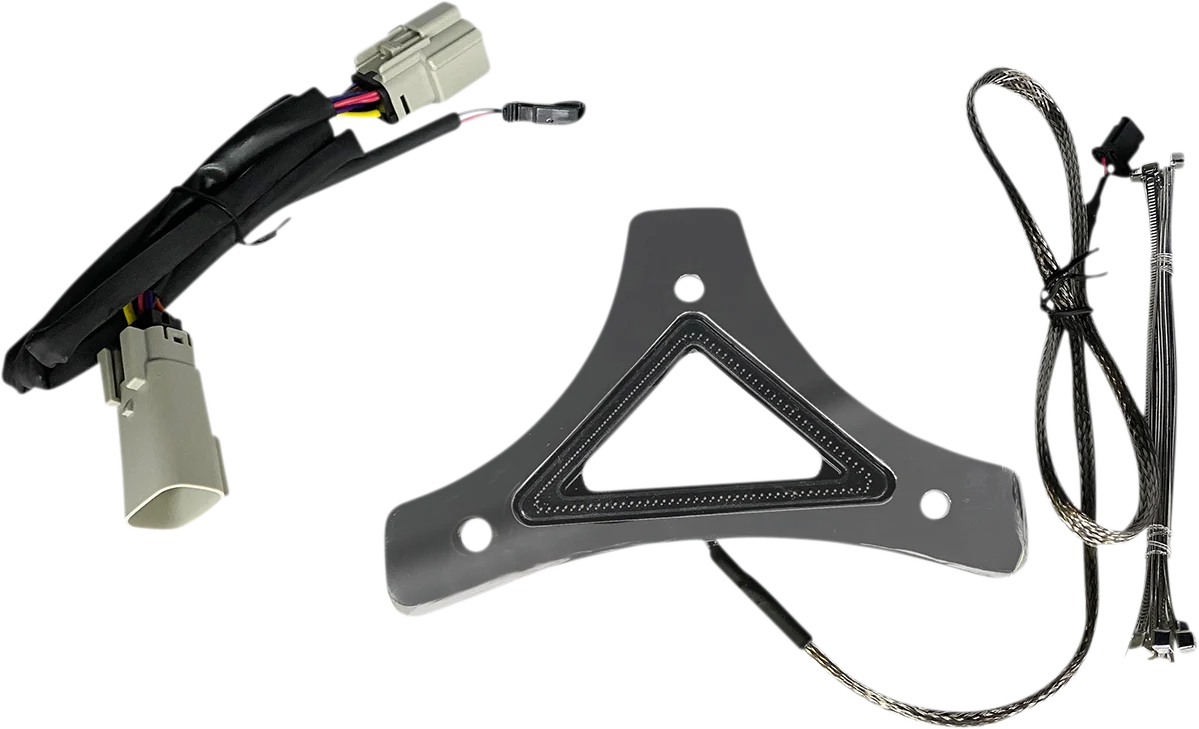 Secure Custom Dynamics LED Backrest Light - Run Brake - Chrome CD-BR-TKE-C Exclusive