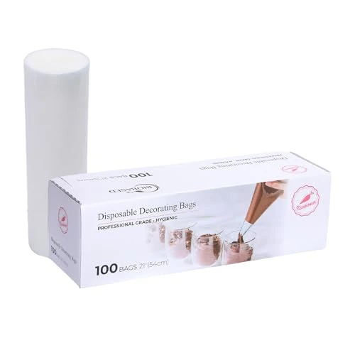 Carefully Designed Disposable Piping Bags 100 Count Secure
