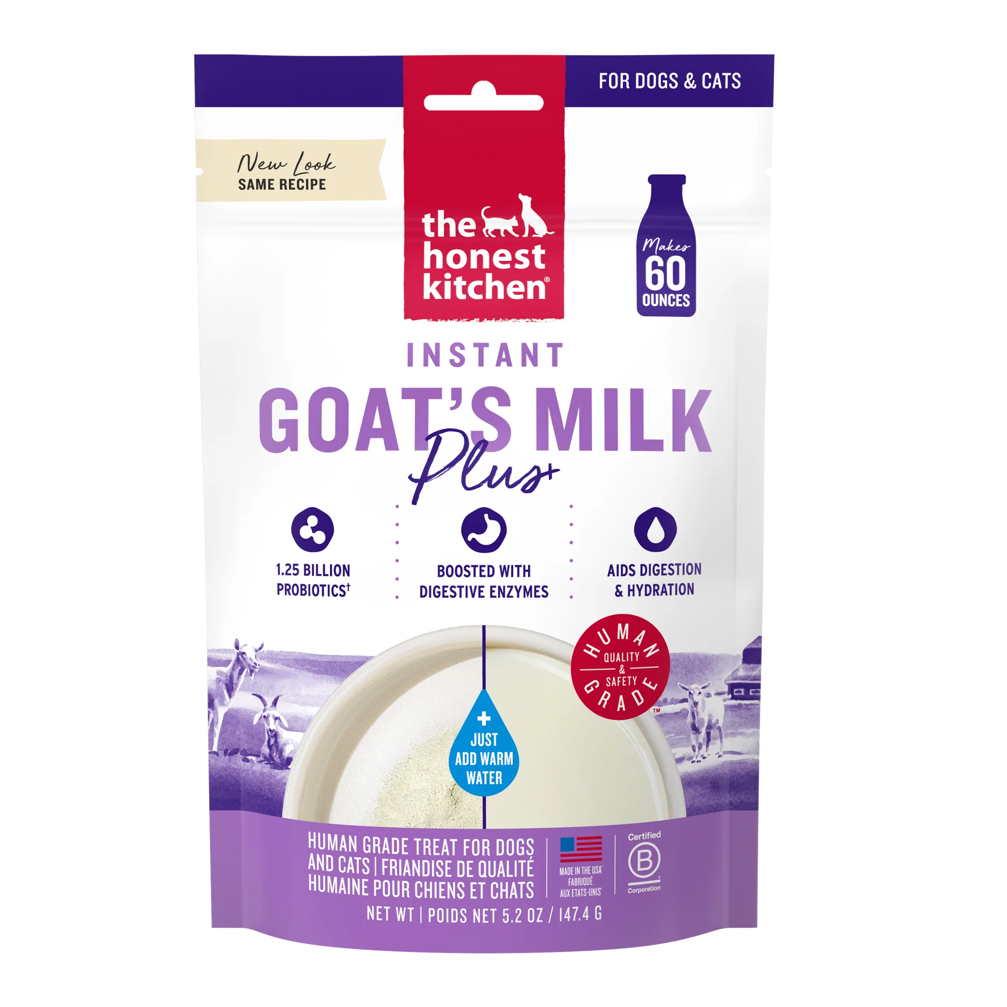 Responsible The Honest Kitchen Instant Goat's Milk Plus Easy-to-Use