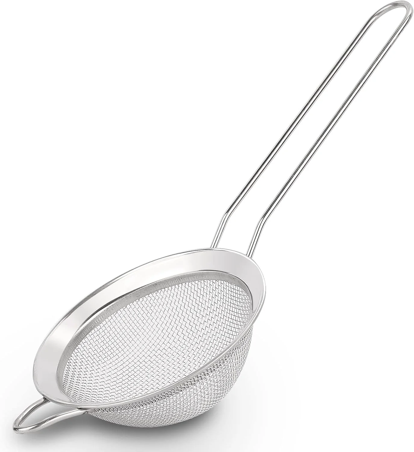 Fashionable D Fine Mesh Strainer Stainless Steel Sieve Sifter with Handle Small Metal Strainer for Loose Tea Juice Drink Herbs Mini Sifter for Flour Modern