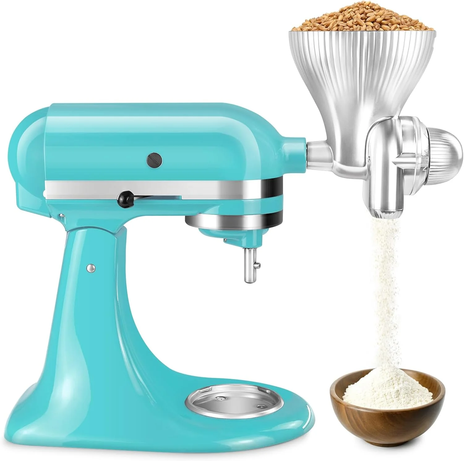 Practical Grain Mill Attachment for Kitchenaid Stand Mixer Kitchen Aid Accessories and Attachments Flour Mill Secure