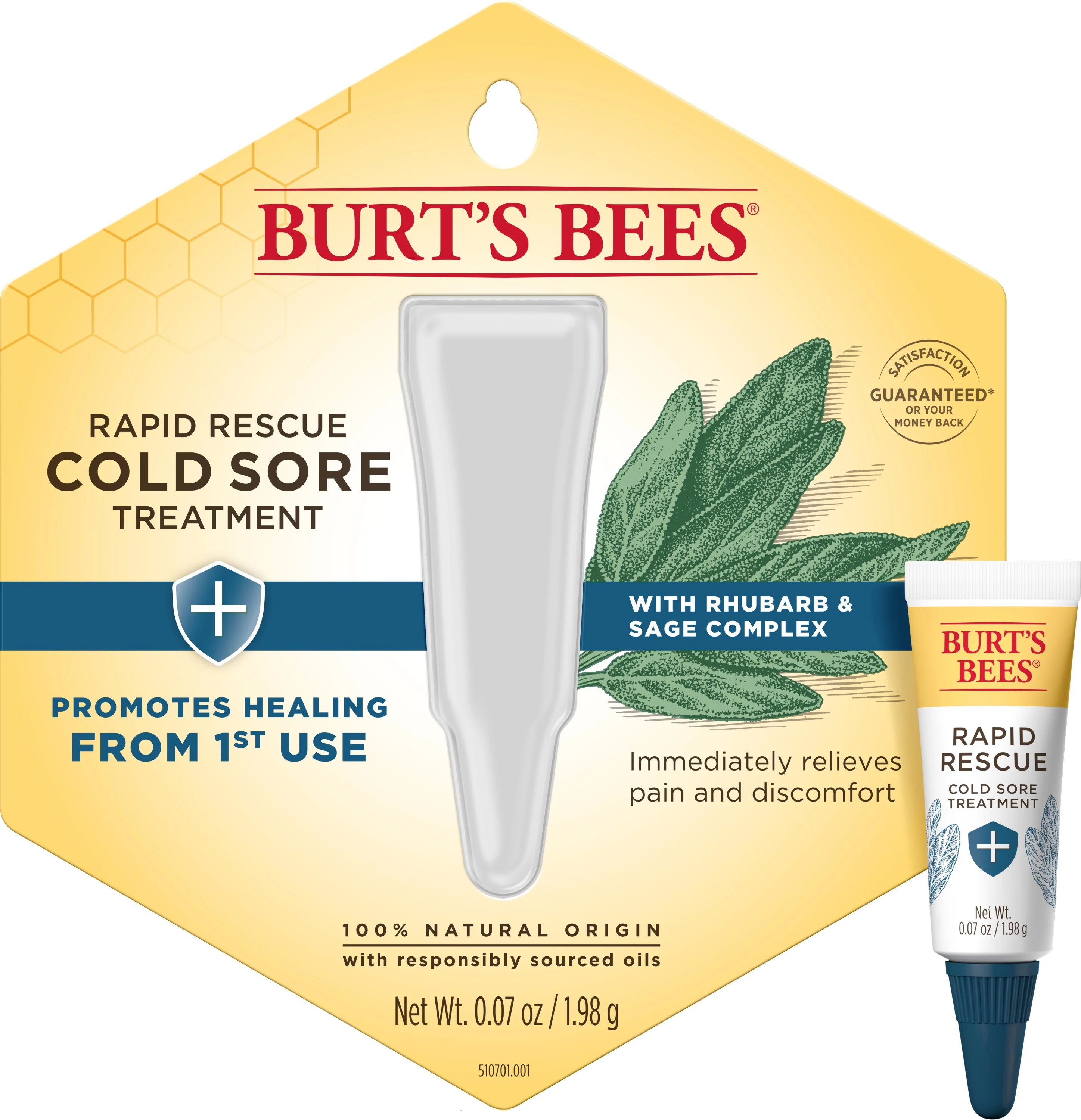 Dependable Burt's Bees Rapid Rescue Cold Sore Treatment Versatile