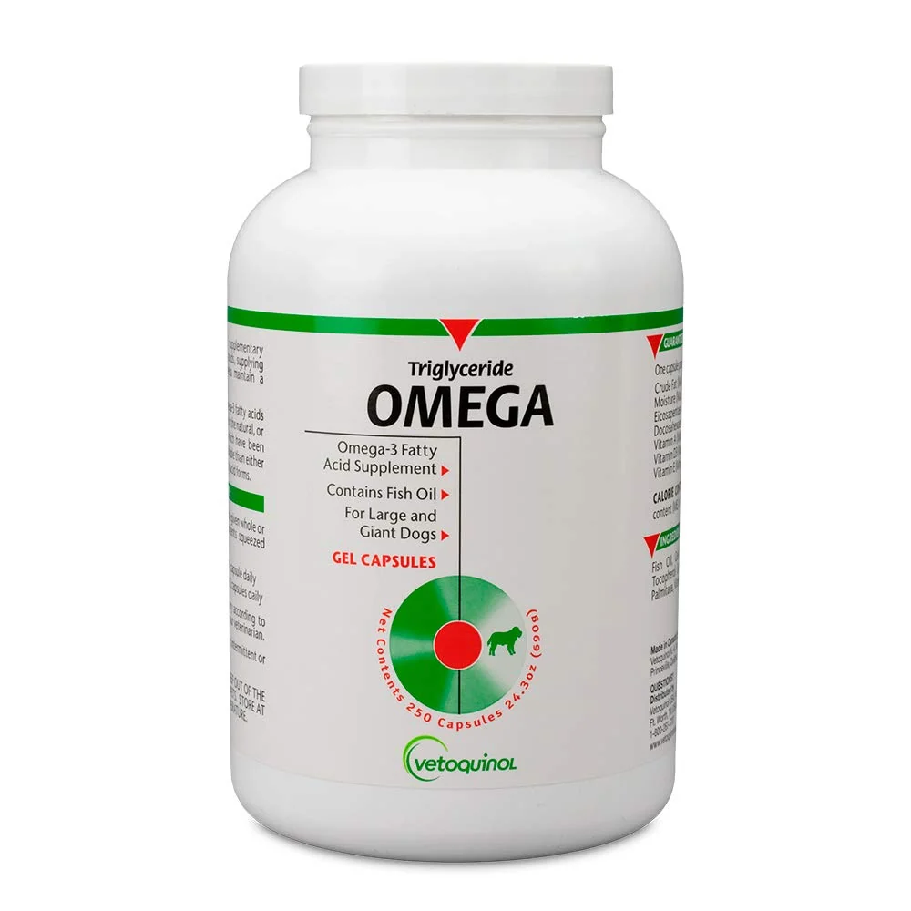 Fine Vetoquinol Omega-3 for Large Dogs 60 lbs – Skin Coat Joint Support First-Class