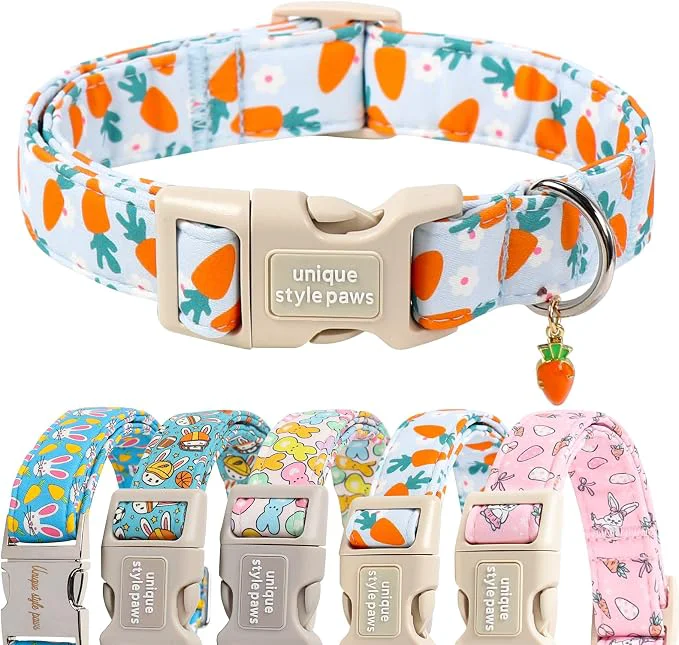 Premium Unique style paws Dog Collar Plastic Buckle Artisan
