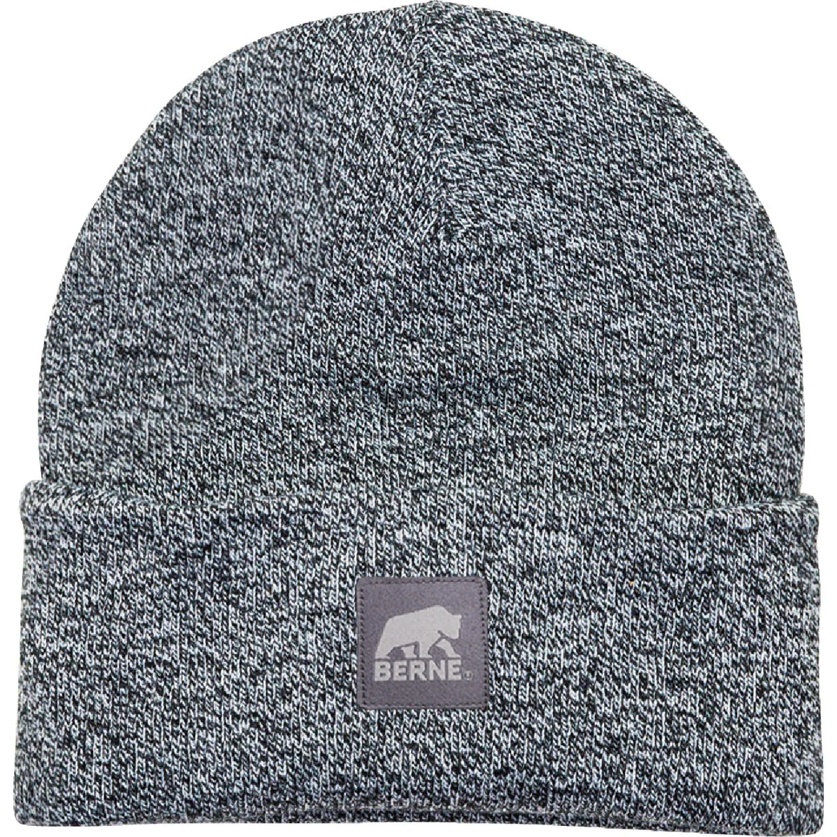 Original Berne Heritage Black White Knit Cuff Beanie Fine