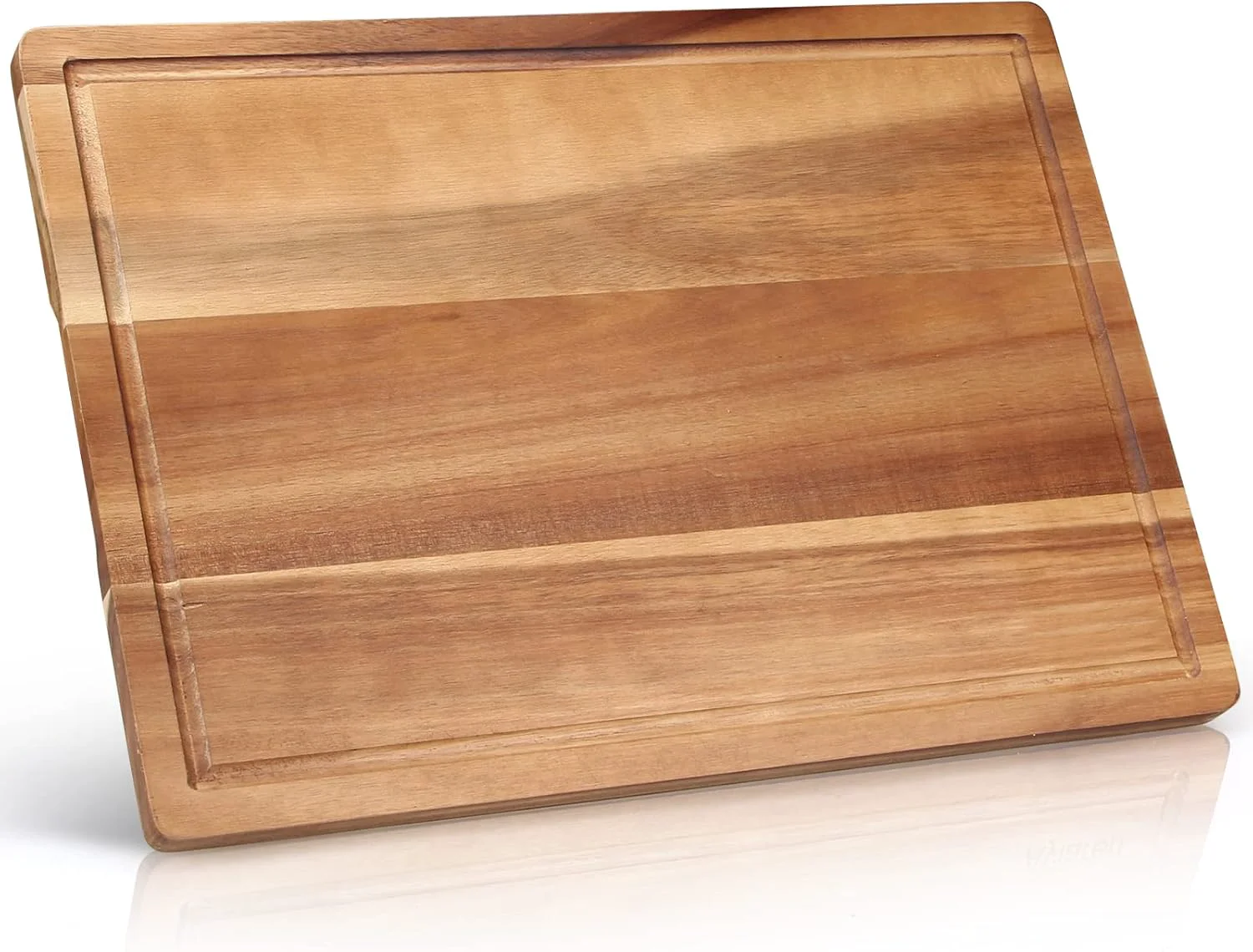 Superior Decorative Acacia Wood Cutting Boards for Kitchen Meat Large Charcuterie Boards Hardwood Solid Chopping Board Butcher Block Bread Serving Cheese Green