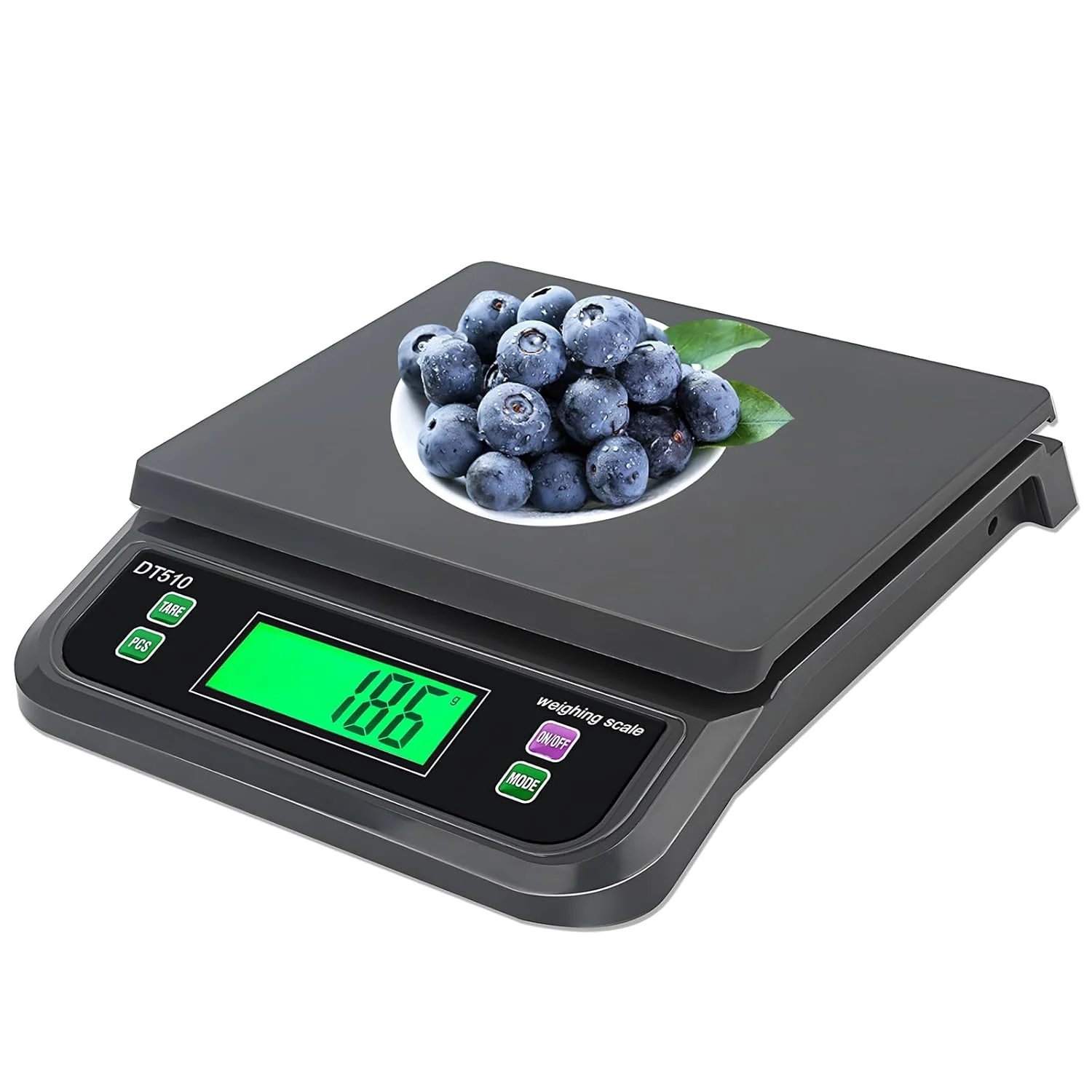 Reliable 66LB 30kg Large Digital Kitchen Scale Food Scale for Baking Cooking Bread Meat Scales with Tare and Prep Counting LCD Display with Adapter Excellent