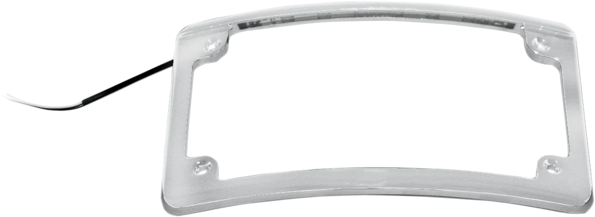 Modern Custom Dynamics LED License Plate Frame - Chrome LPF-RAD-C-LP Elegant