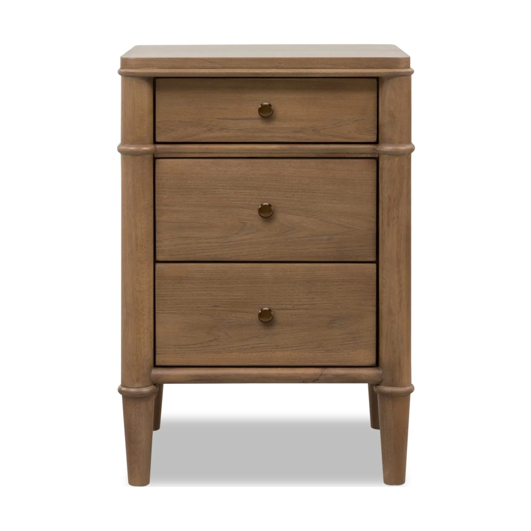 Genuine Lennox 3-Drawer Nightstand with Charging Station – Claystone Powerful