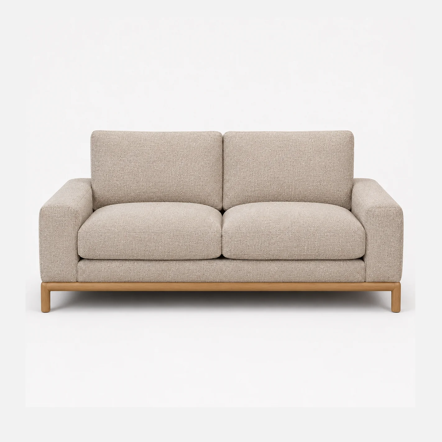 Natural Aalto Upholstered Loveseat Environmentally Friendly