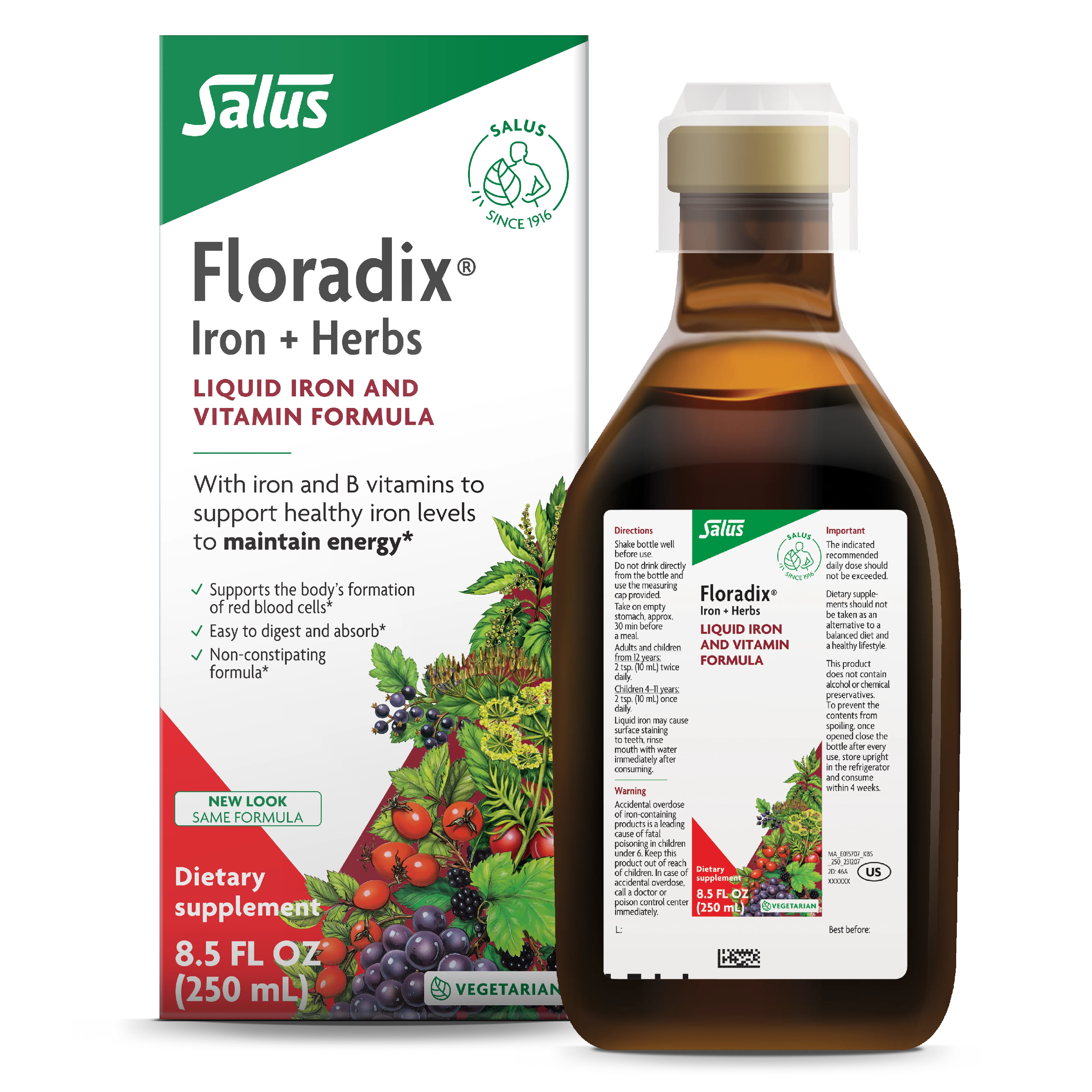 Unique Floradix Iron Herbs Original
