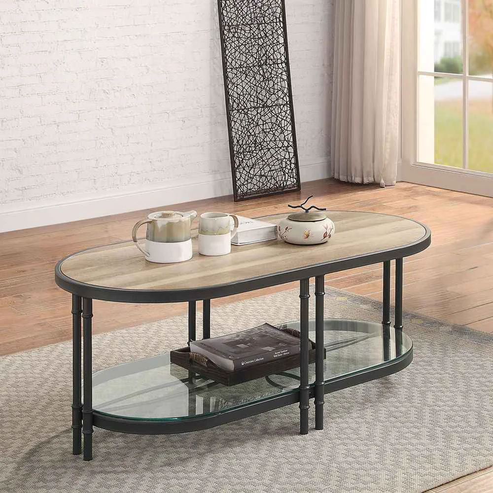 Efficient Brantley - Coffee Table - Oak Sandy Black Optimized