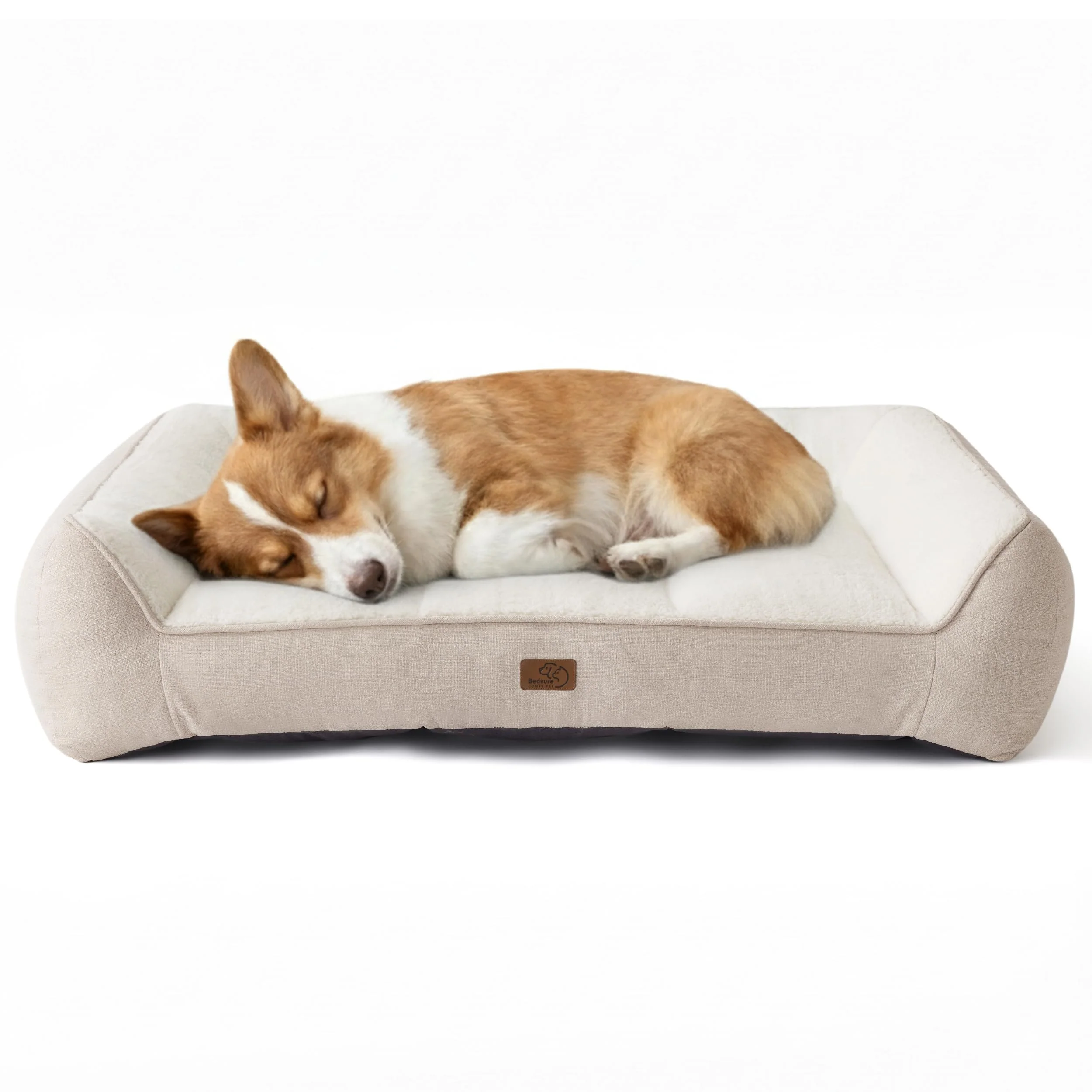 Clean Bedsure Orthopedic Dog Bed Medium 35in – Extra Thick Support Waterproof Cover Plush Sherpa Soft