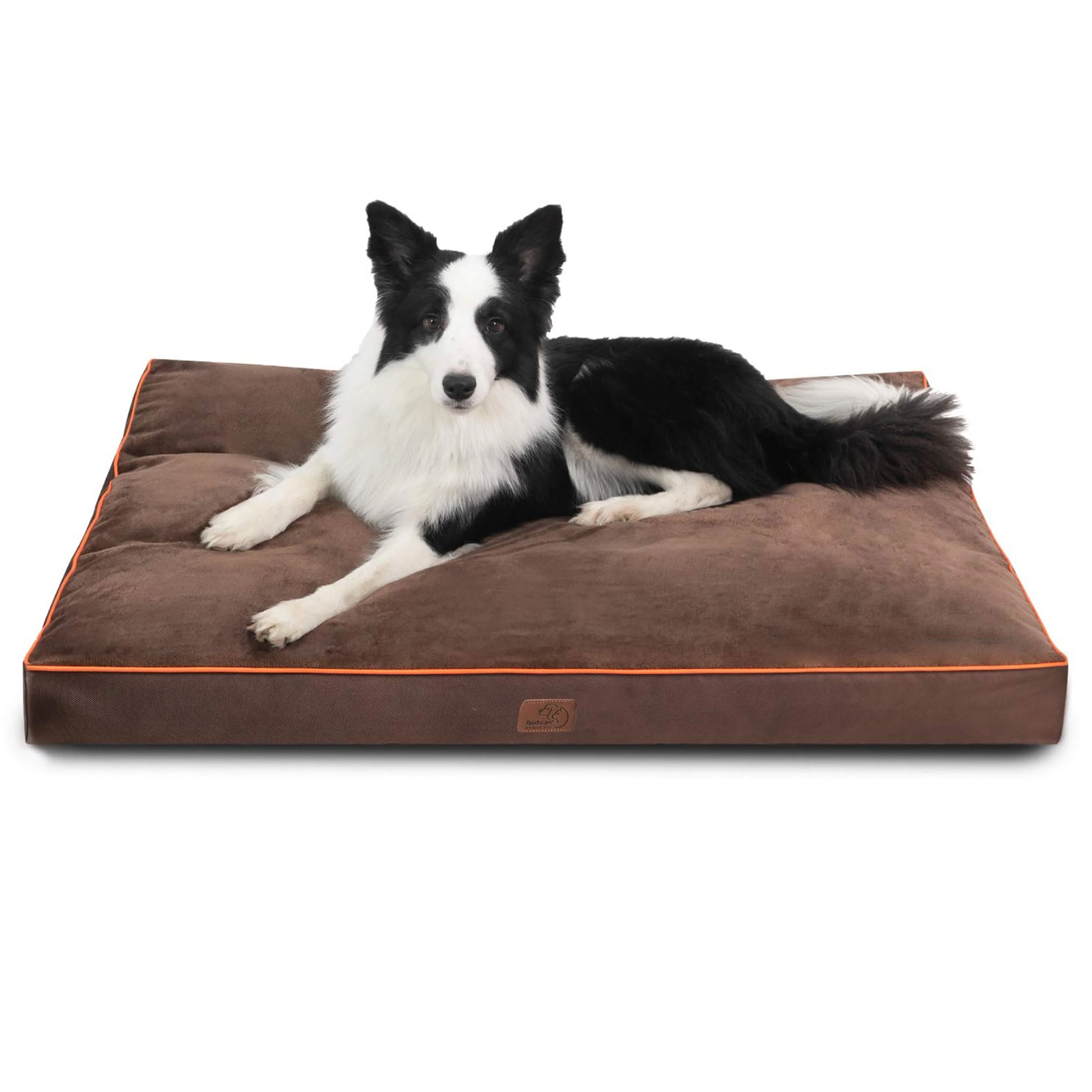 Specialty Bedsure XL Washable Dog Bed - 3-Inch Thick Up to 100 lbs Brown Removable Cover Classic