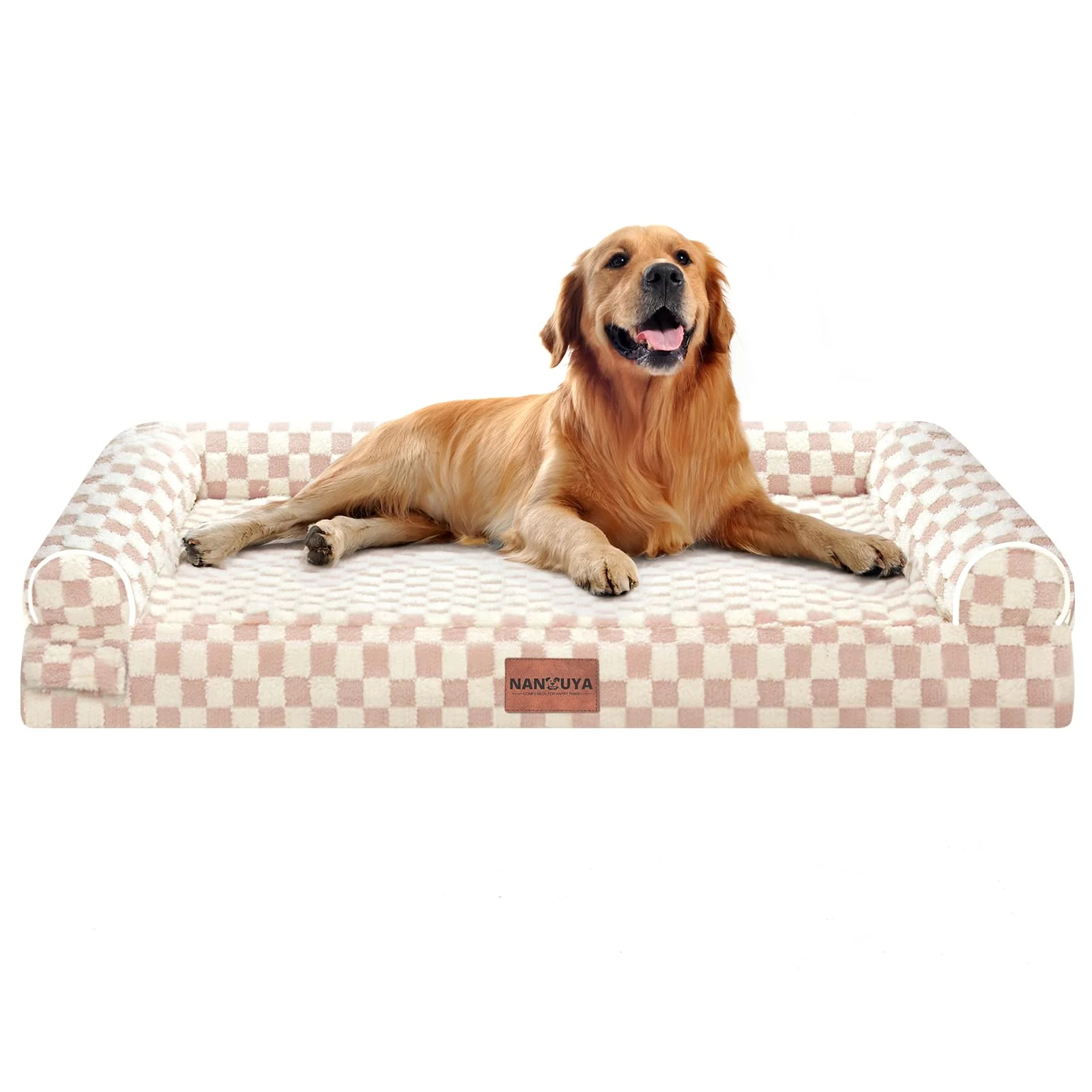 Crafted NANUYA Large Dog Bed Orthopedic Washable – XL Egg-Crate Foam Waterproof Cover Fine