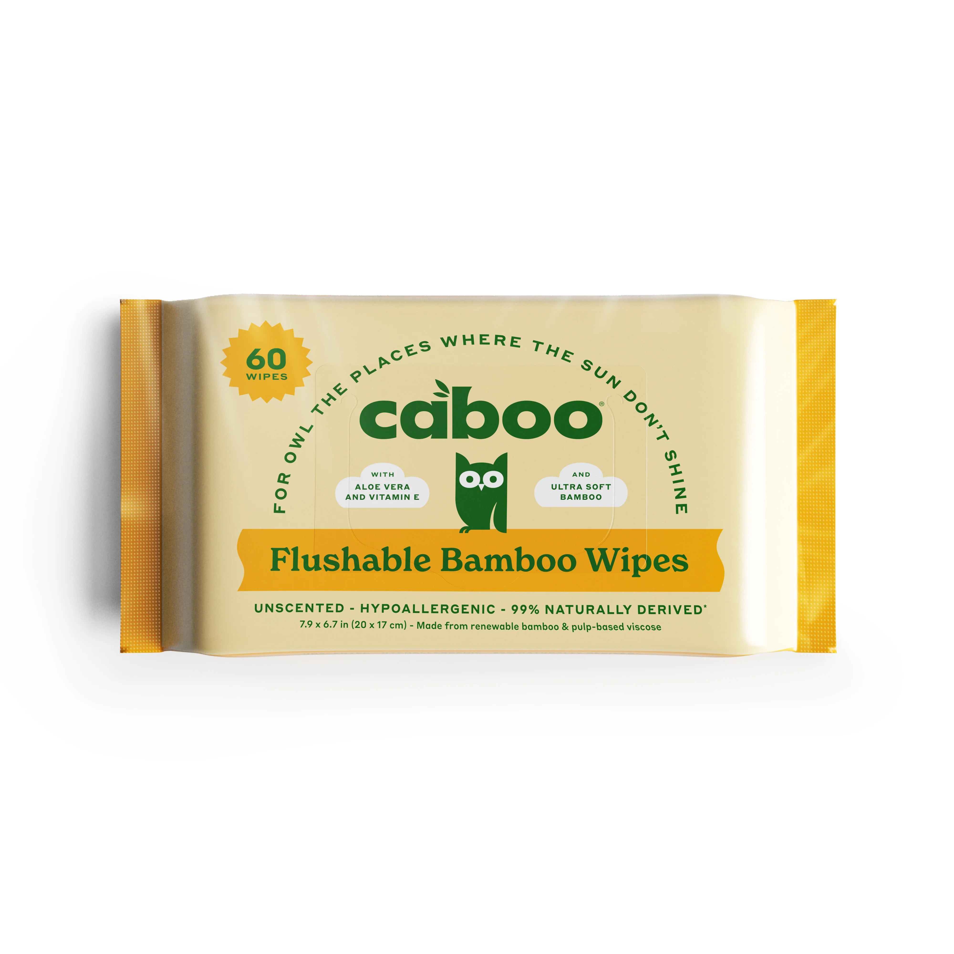 Versatile Caboo Flushable Bamboo Wipes Quality