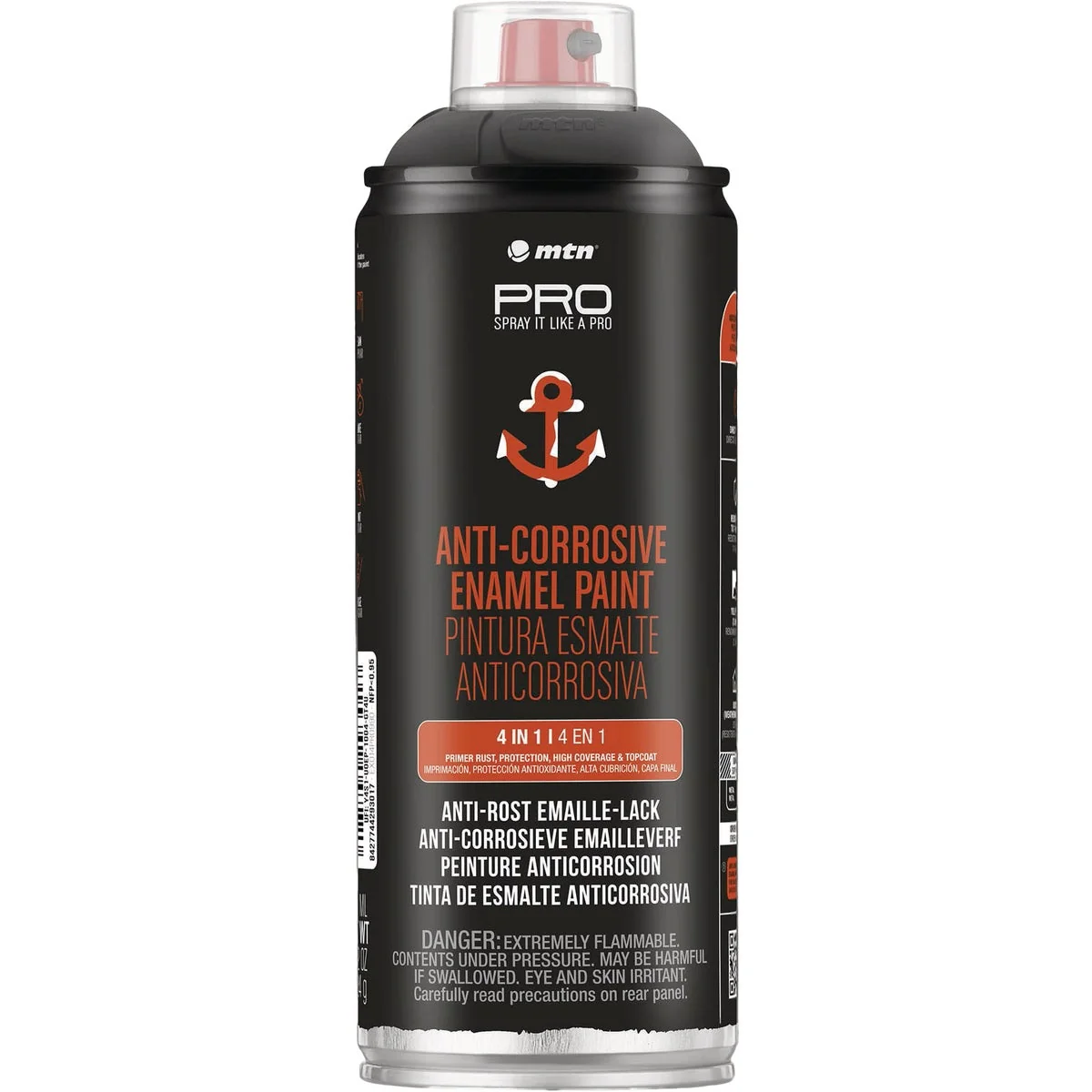 Comfortable MTN WEPRO 400ml Black Anti Corrosive Spray Paint Prestigious