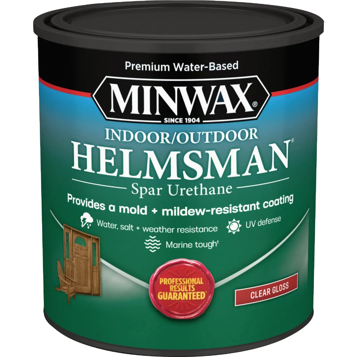 Sophisticated Minwax Water Based Helmsman Indoor Outdoor Gloss Clear Spar Urethane 1 Qt. Quality