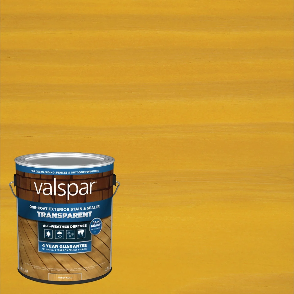 Casual Valspar Transparent Deck Stain Honey Gold 1 Gal. Carefully Designed