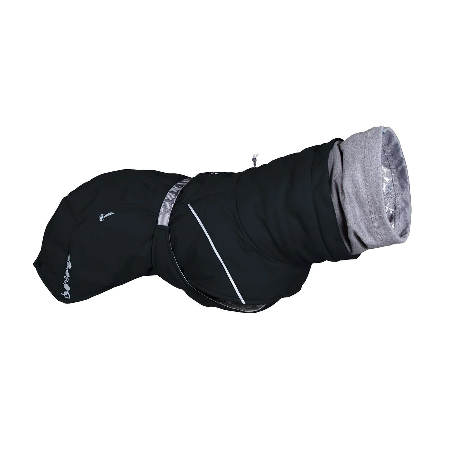 High-Grade Hurtta Extreme Warmer III ECO Dog Coat Raven – 26 in Recycled Materials Heat-Reflective Lining Safe