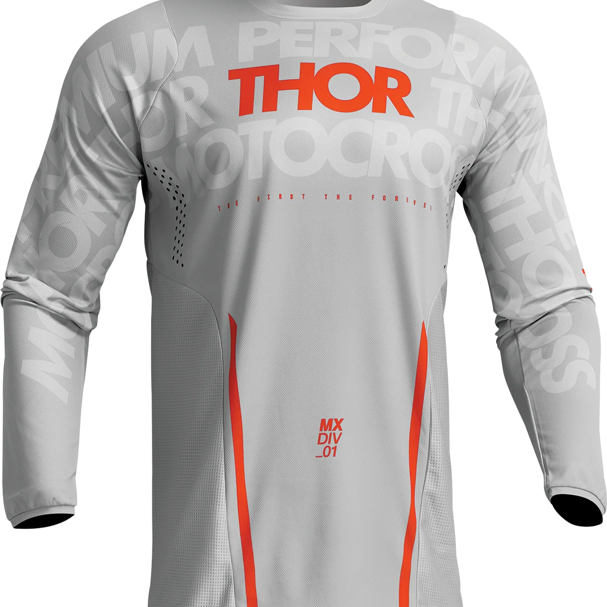 Traditional Thor Pulse Mono Jersey - Gray Orange - XL 2910-7112 Original Design