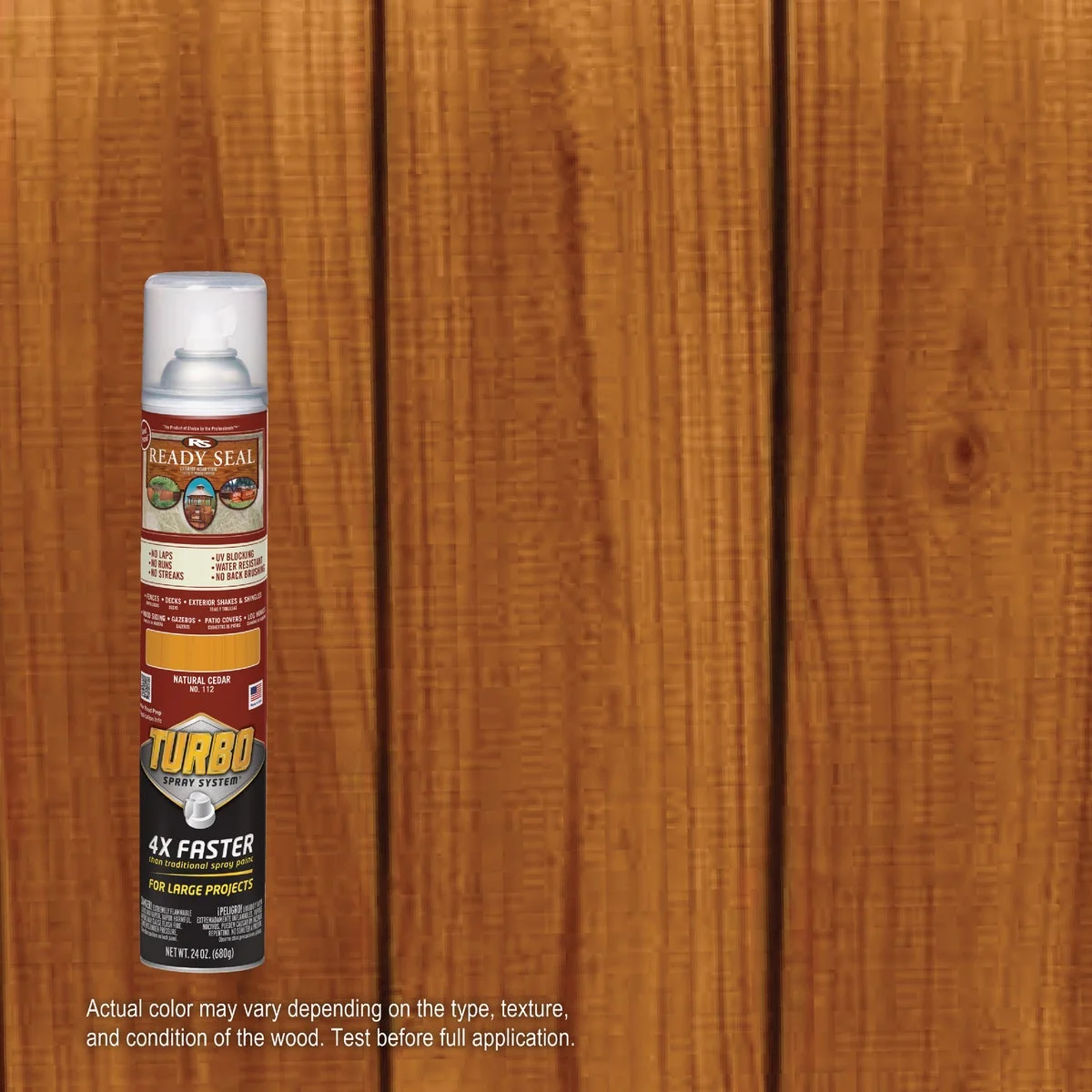 Trusted Ready Seal Turbo Spray Exterior Wood Stain Natural Cedar 24 Oz. Enhanced