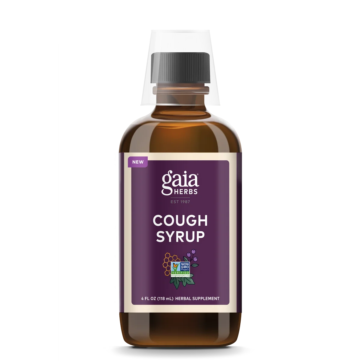 Breathable Gaia Herbs Cough Syrup First-Class