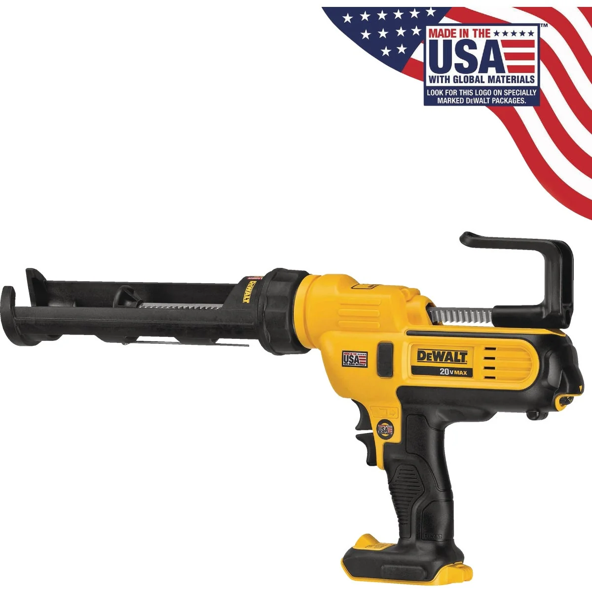 Sustainable DEWALT 20V MAX 10 Oz. 300 mL Adhesive Gun Tool Only Detailed
