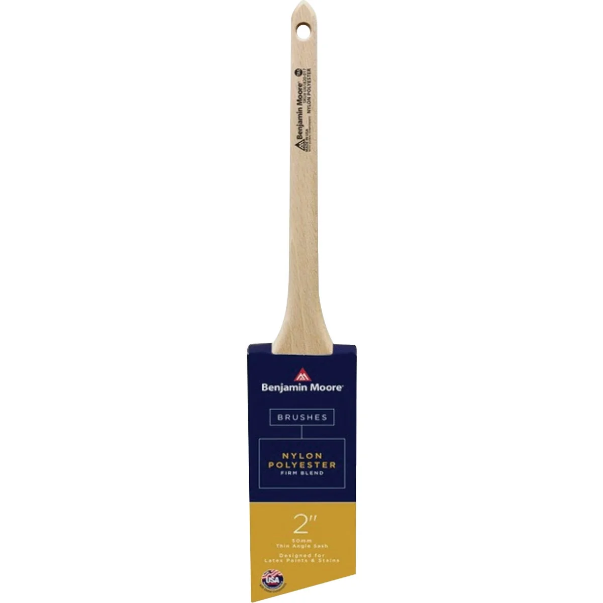Functional Benjamin Moore 2 Thin Angle Sash Nylon Poly Brush Firm Clean