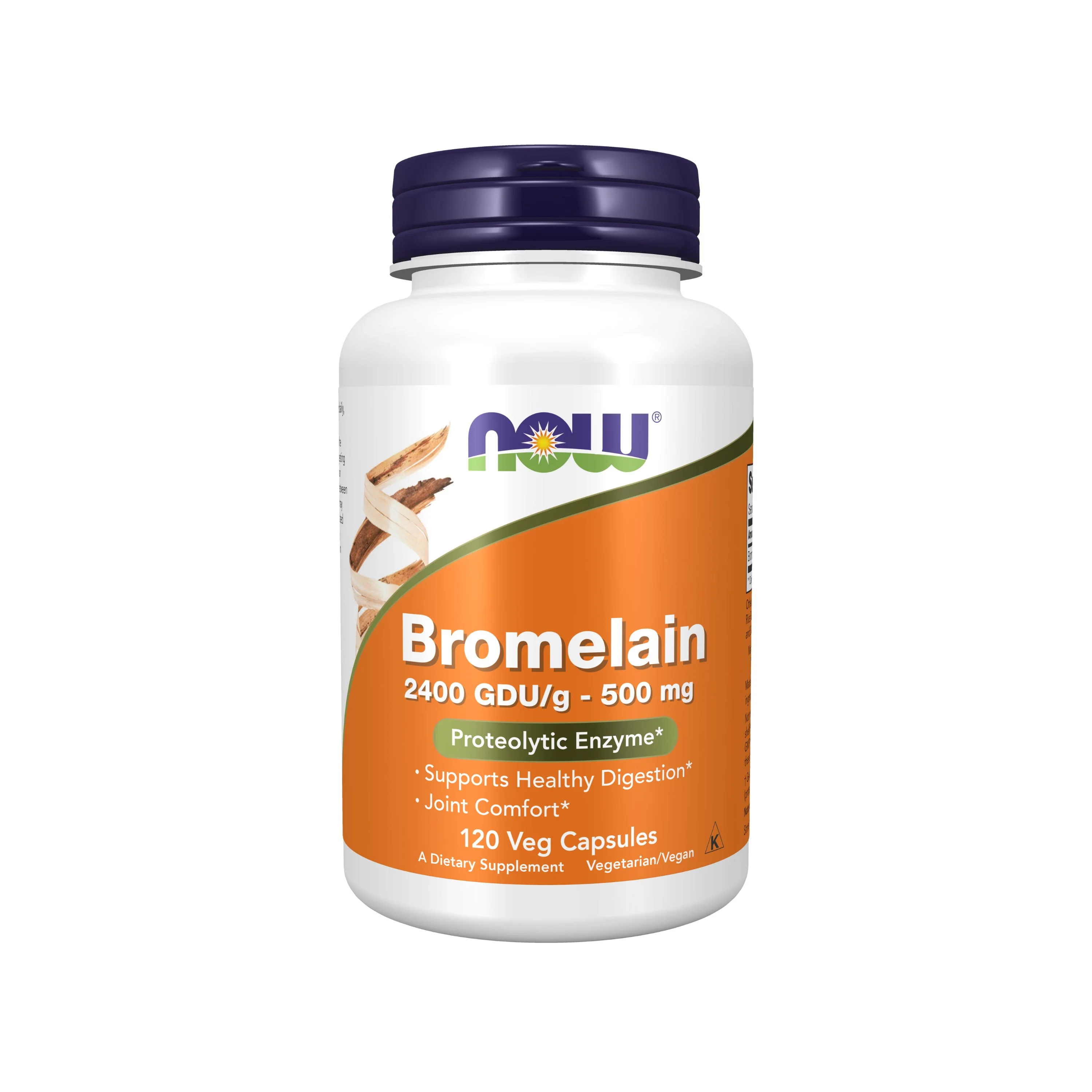Crafted NOW Foods Bromelain 500 mg - Proteolytic Enzyme for Healthy Digestion Functional