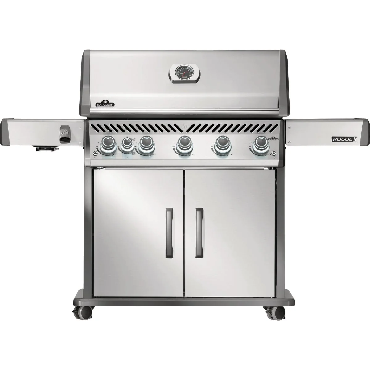 Fast Napoleon Rogue PRO 625 Natural Gas Grill with Infrared Side Burner Stainless Steel Secure