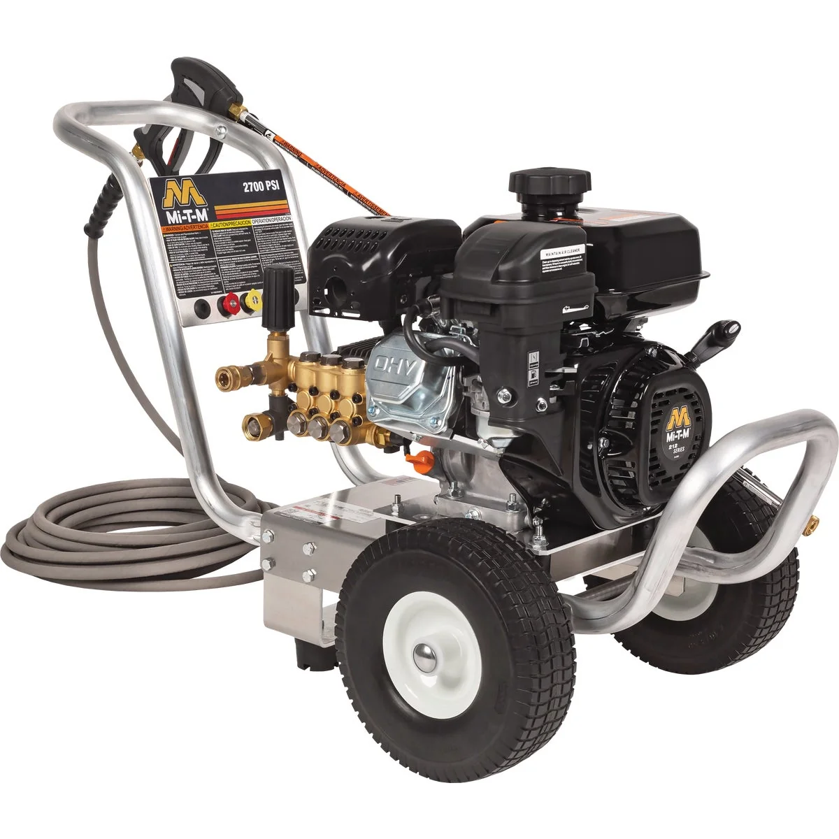 Smart Mi-T-M CA Aluminum Series 2700 psi 2.4 GPM Cold Water Portable Gas Pressure Washer Flexible