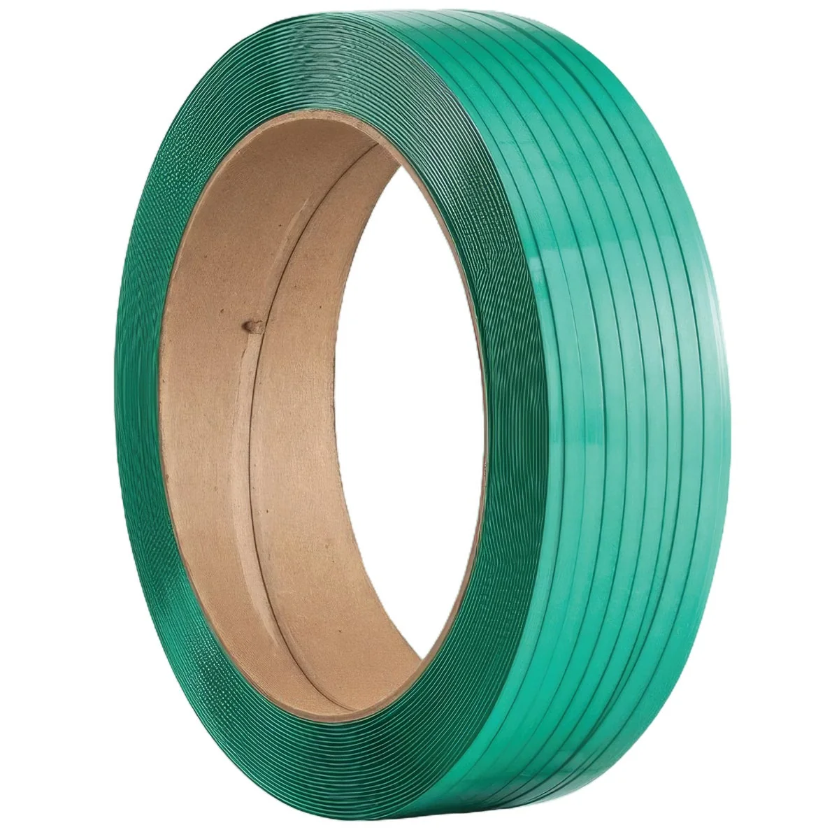 Outstanding Samuel Packaging Systems 5 8 In. x 035 Green Polyester 4000 Ft. Roll Enhanced