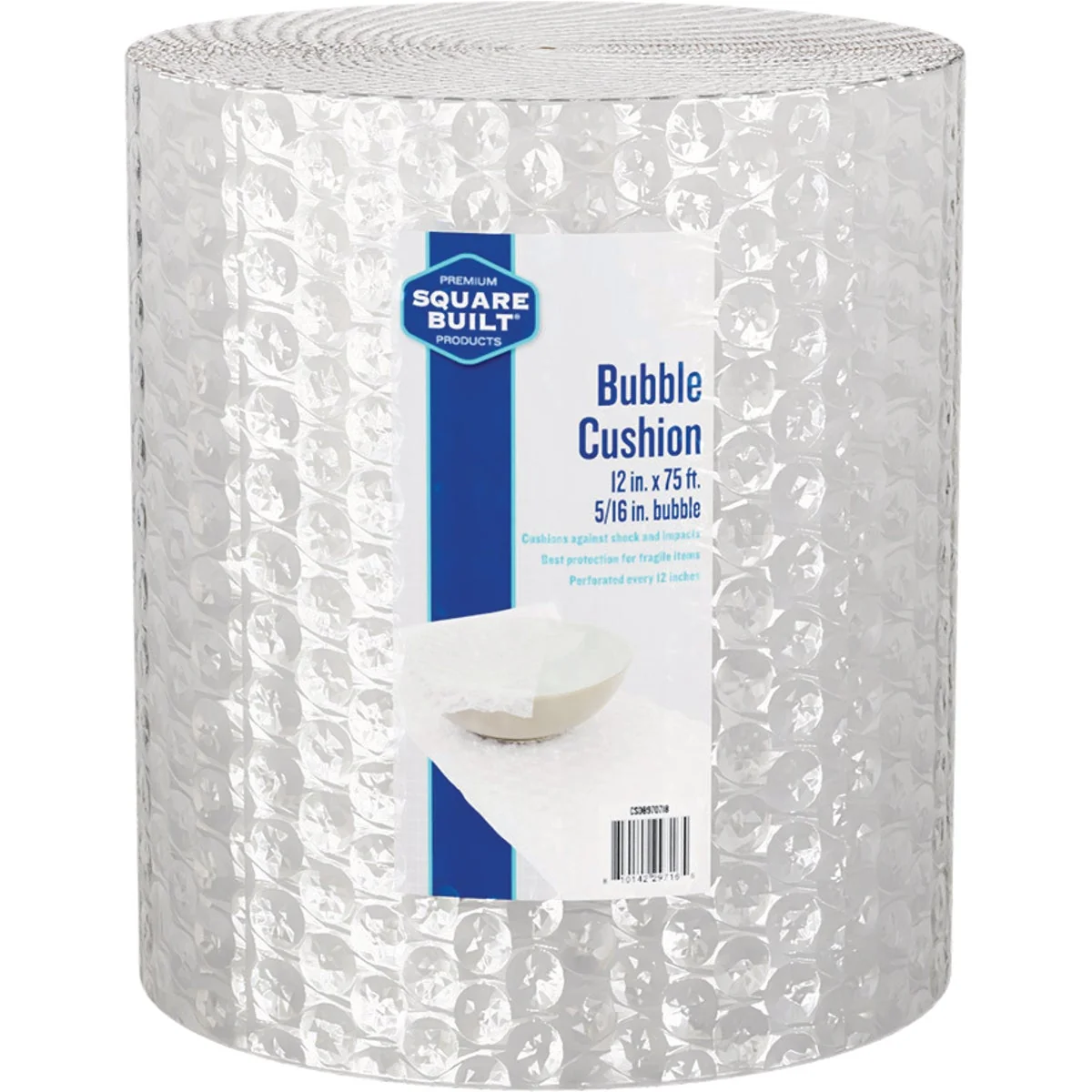 Prestigious Square Built 12 In. x 75 Ft. x 5 16 In. Thick Bubble Cushion Wrap Refined