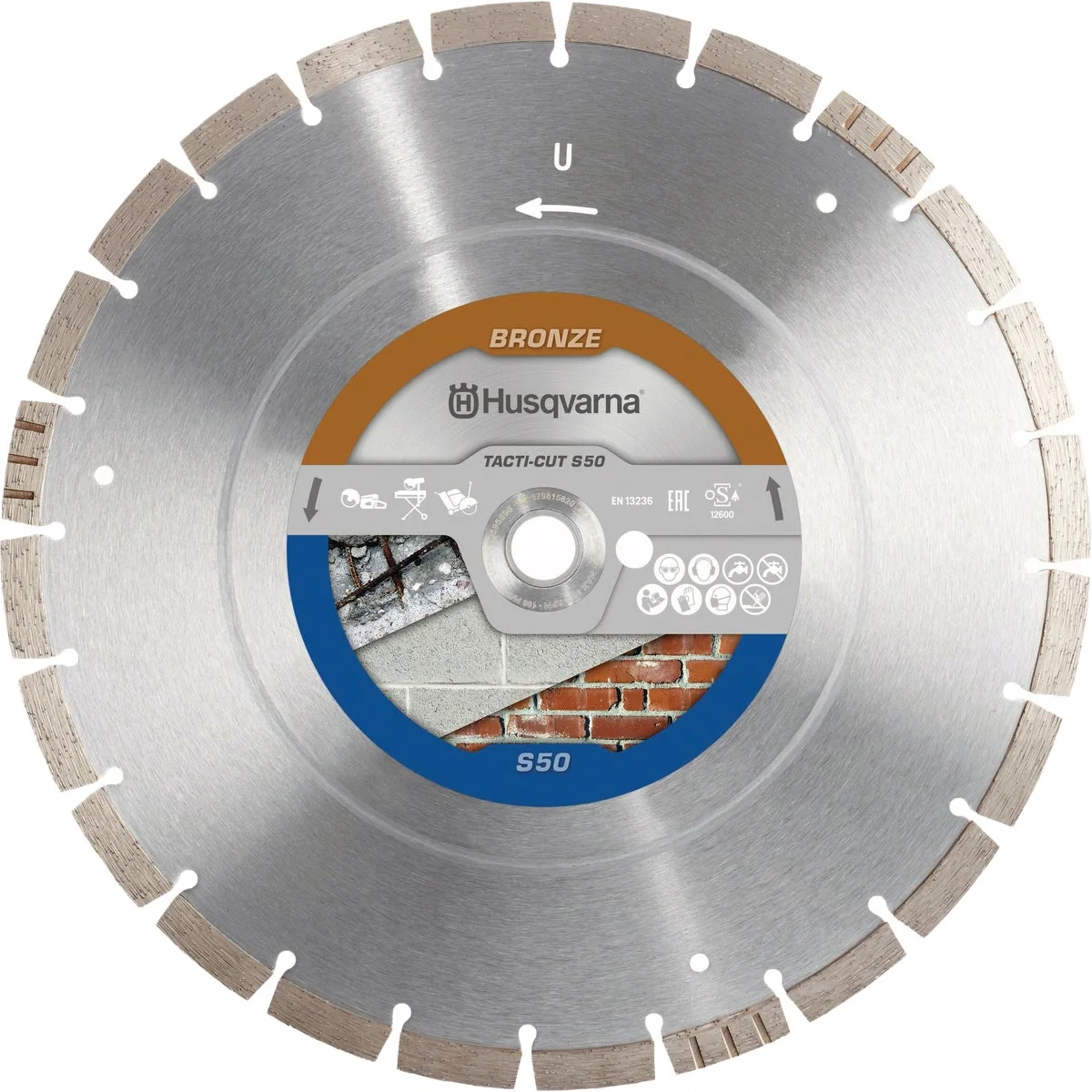 Smart Husqvarna 12 In. Tacti-Cut S50 Segmented Rim Diamond Blade Healthy