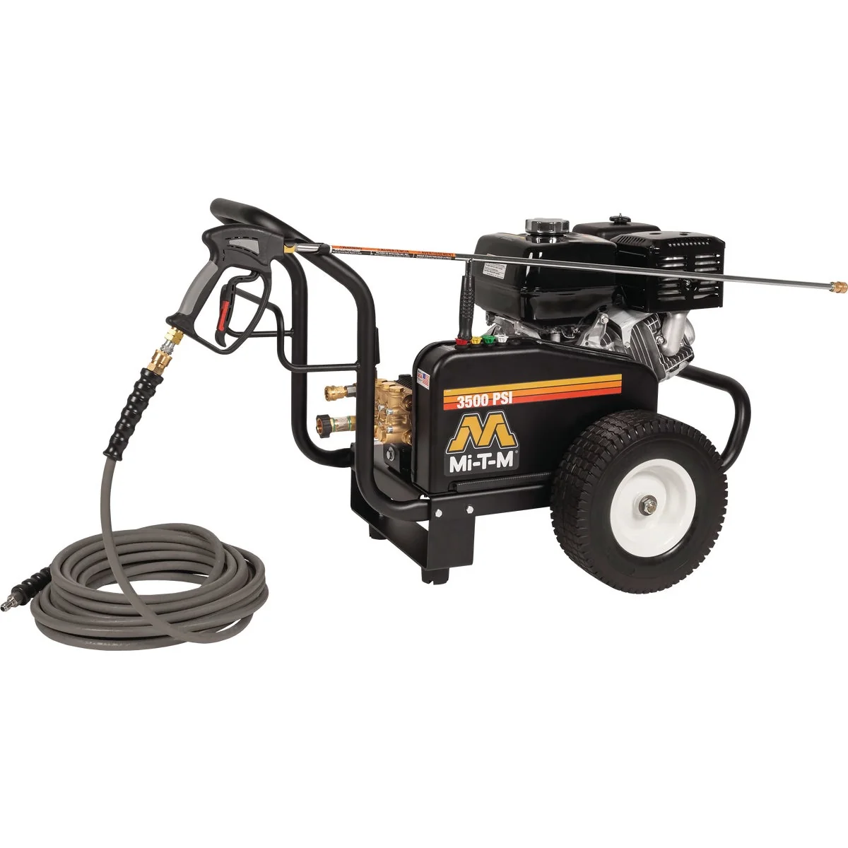 Safe Mi-T-M JCW Industrial Series 3500 psi 3.7 GPM Belt Drive Portable Gas Pressure Washer Next-Generation