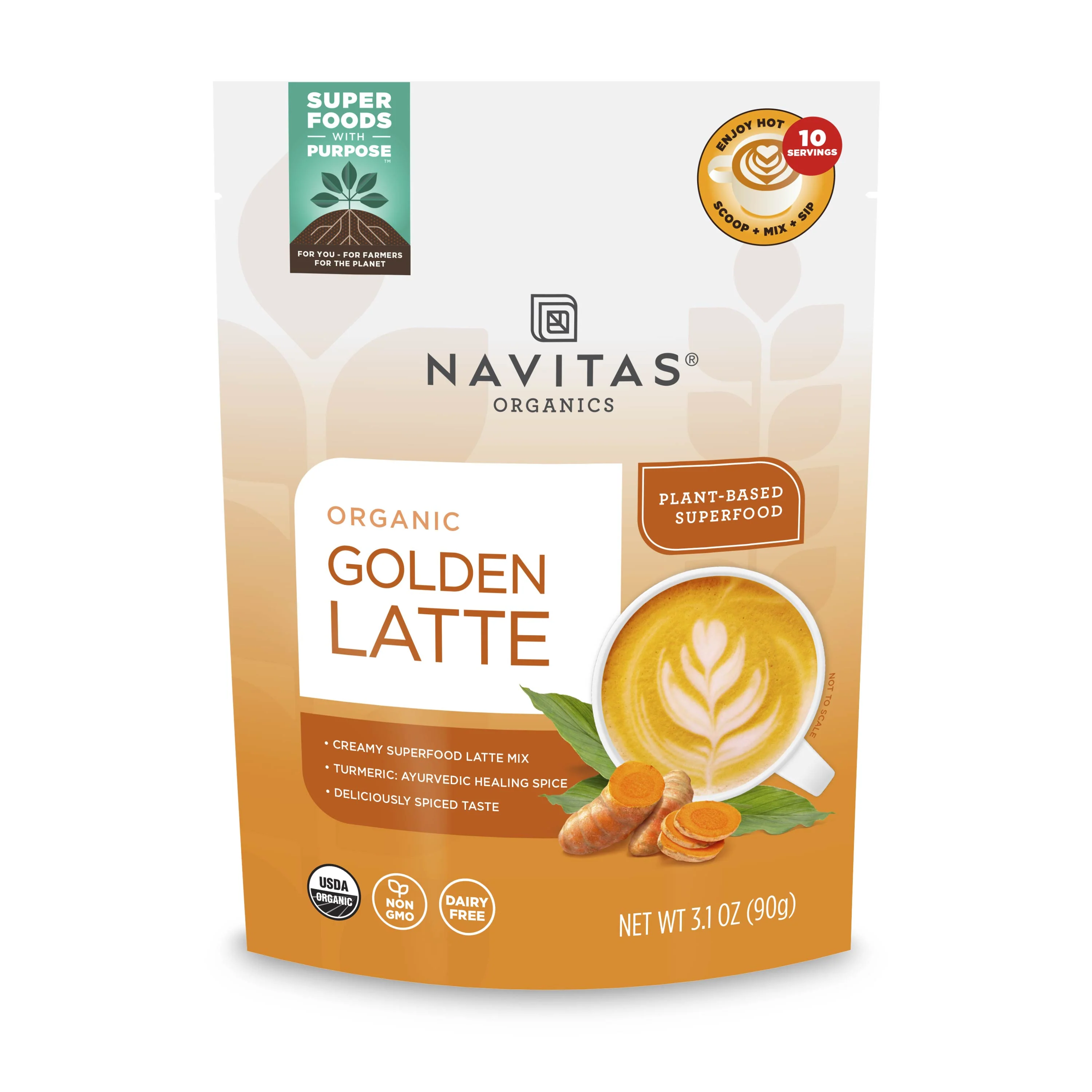 Solid Navitas Organics Organic Golden Latte Authentic