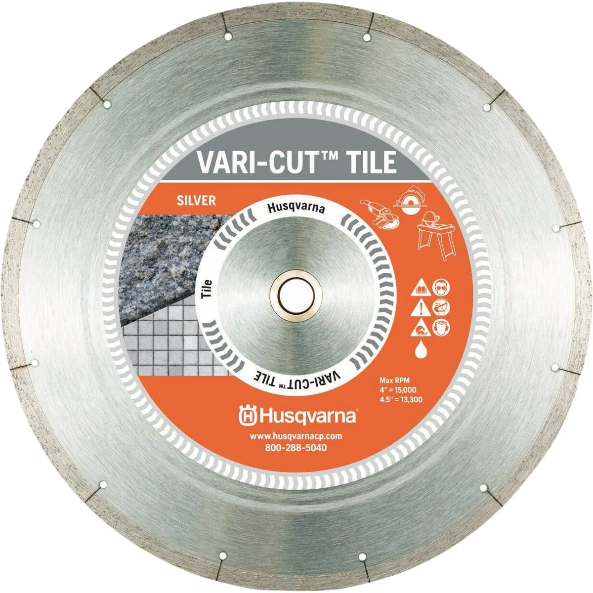 Effective Husqvarna 10 In. Vari-Cut Tile Continuous Rim Diamond Blade Certified