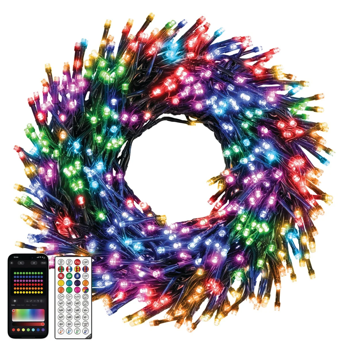 Outstanding Ollny RGBIC 400-Bulb LED Smart Cluster Light Set Contemporary
